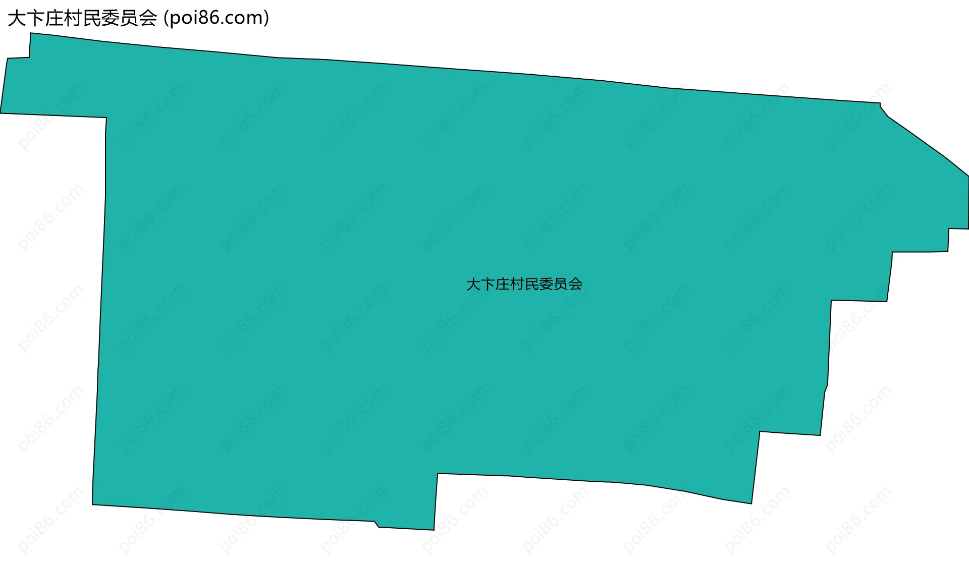 大卞庄村民委员会边界地图