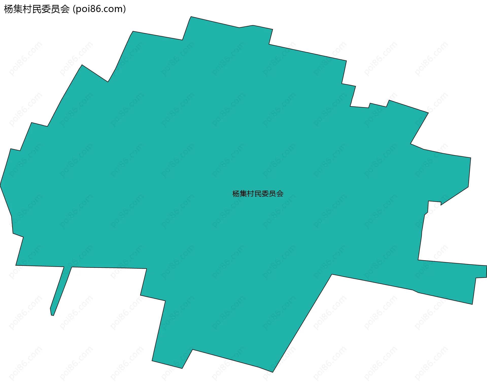 杨集村民委员会边界地图