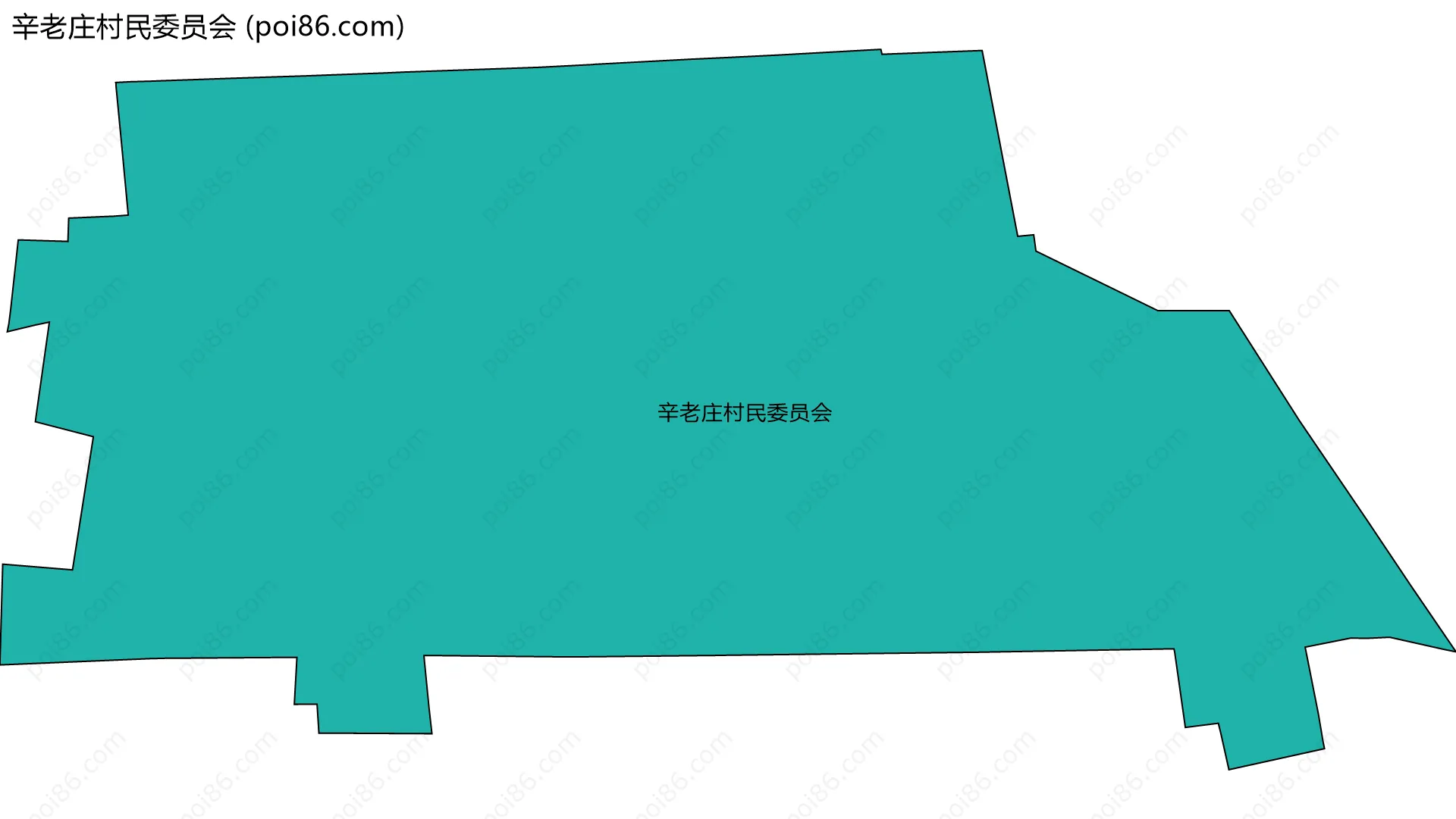 辛老庄村民委员会边界地图