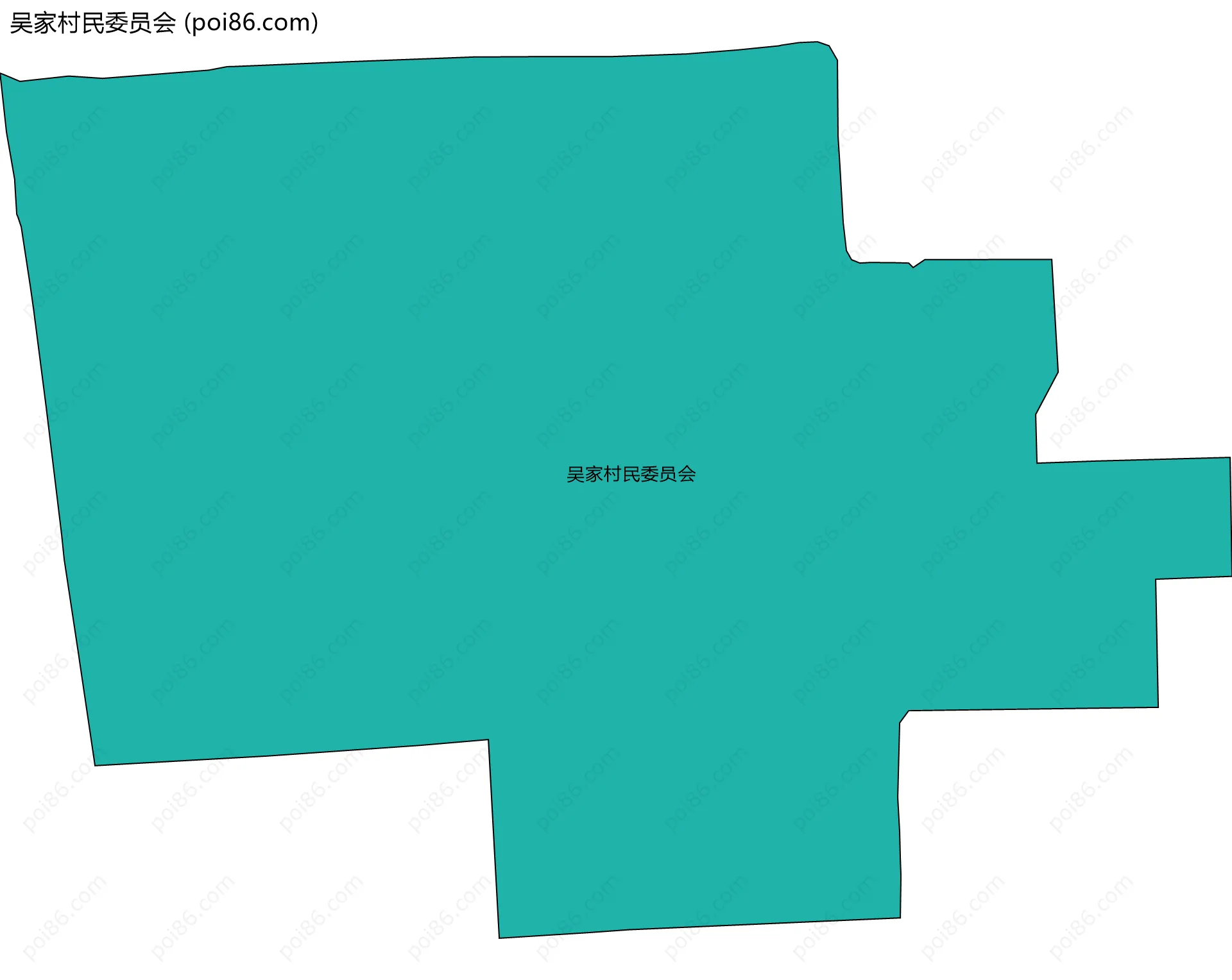 吴家村民委员会边界地图