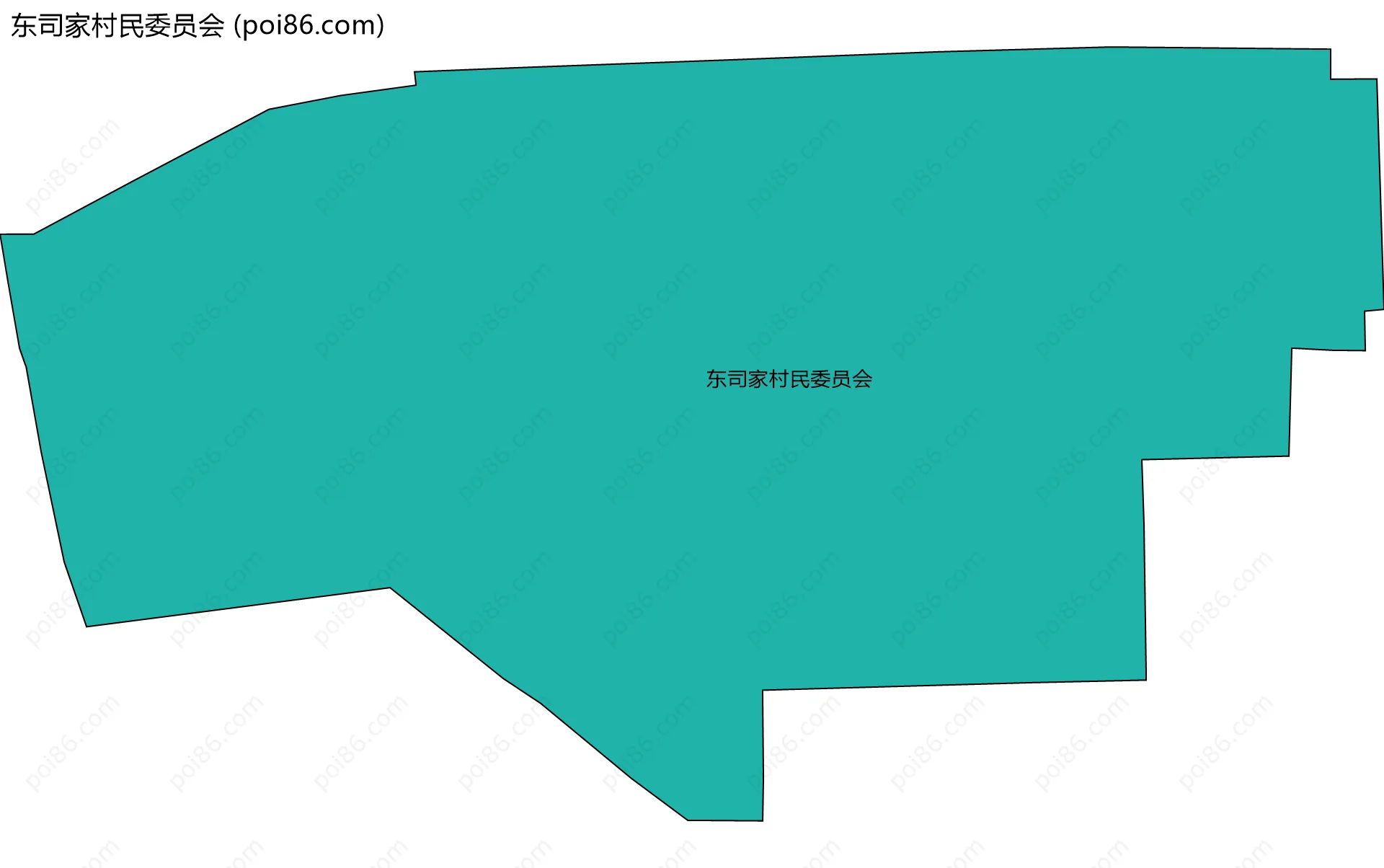 东司家村民委员会边界地图
