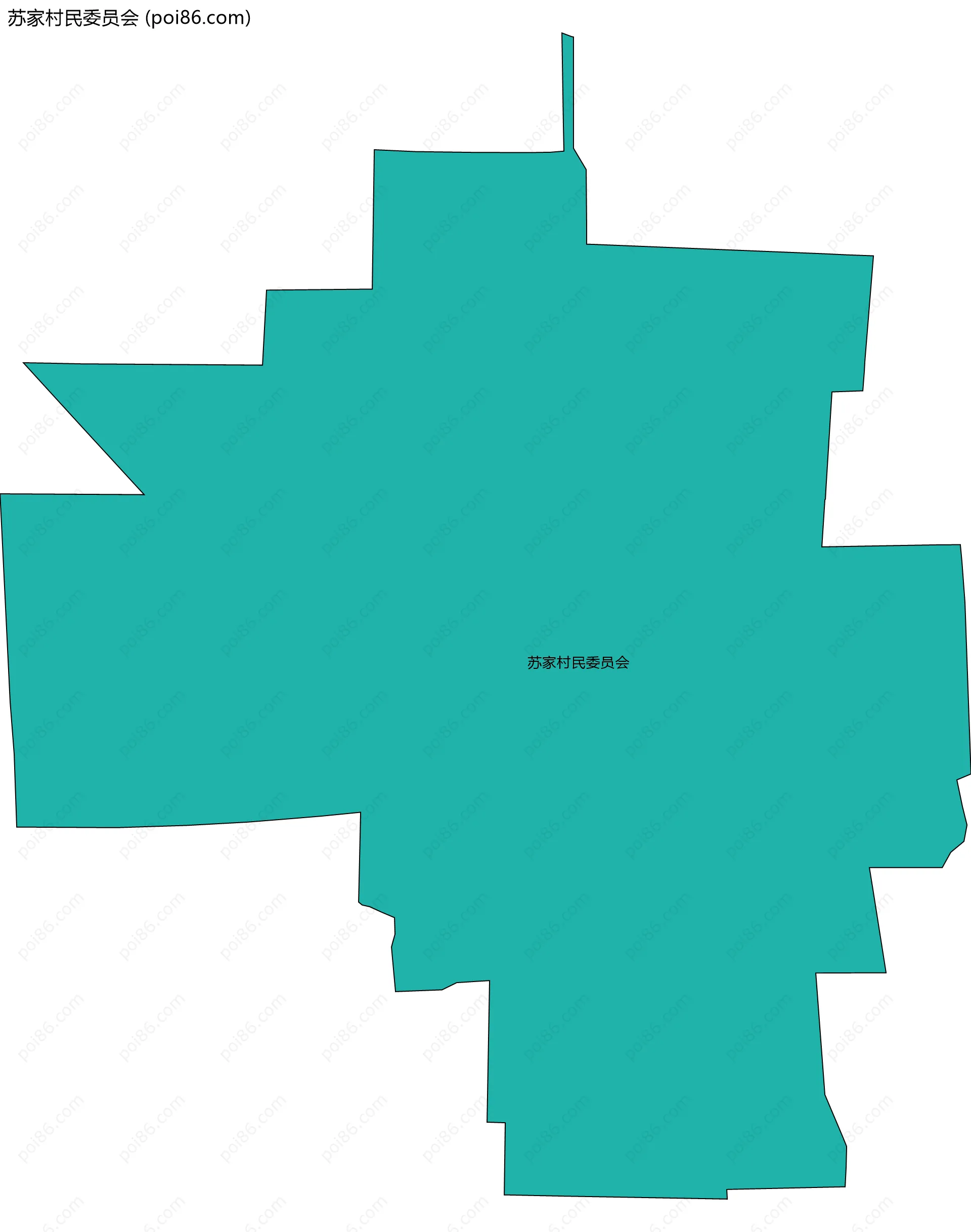 苏家村民委员会边界地图