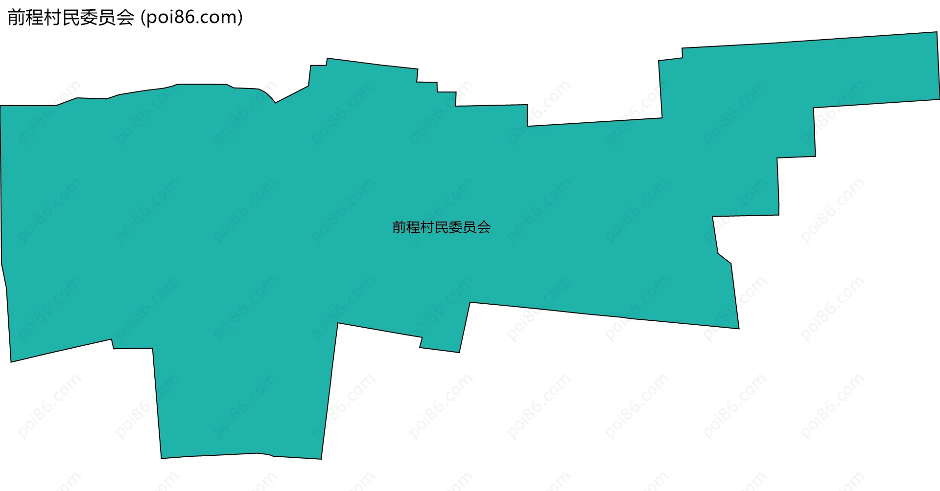 前程村民委员会边界地图