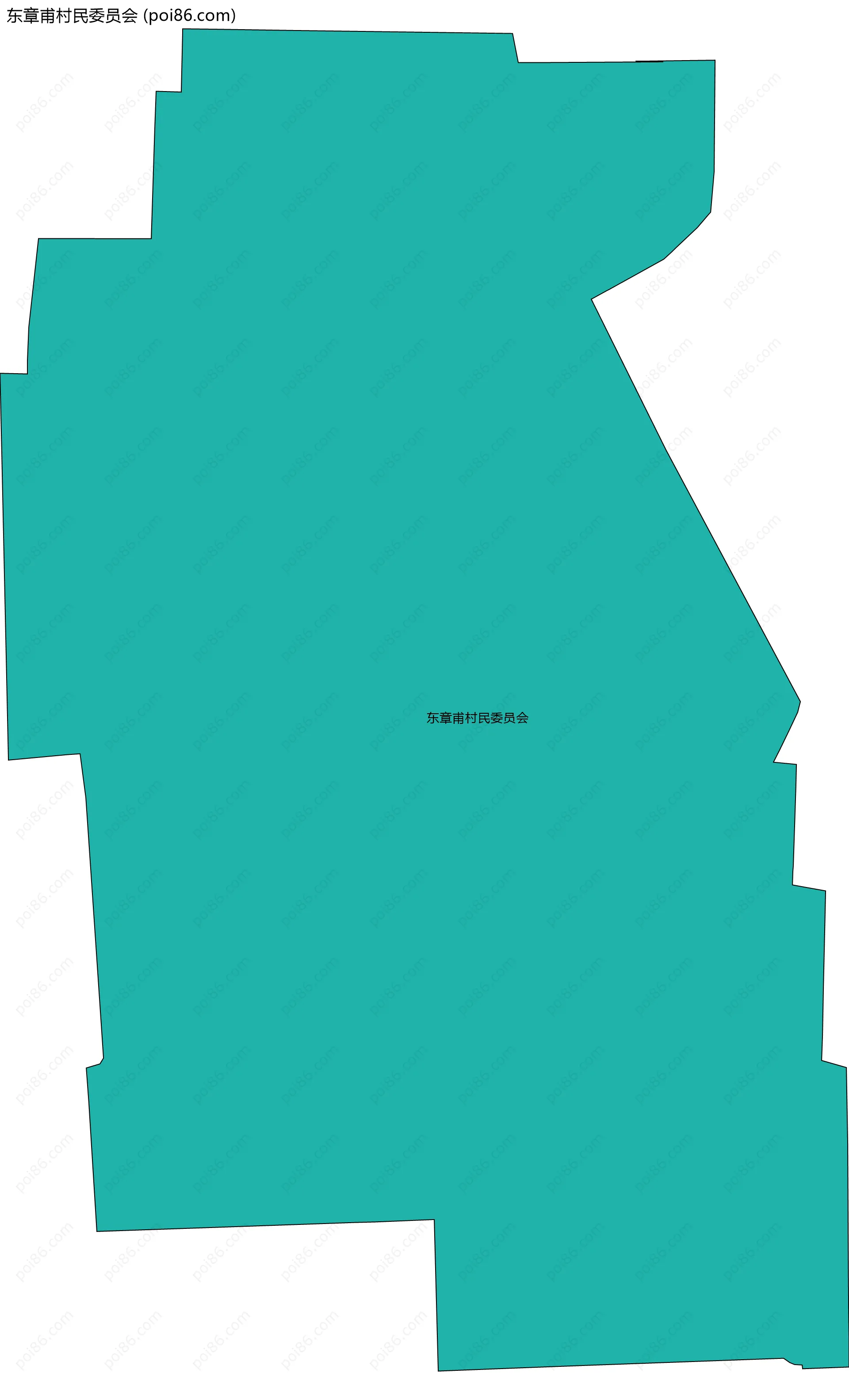 东章甫村民委员会边界地图