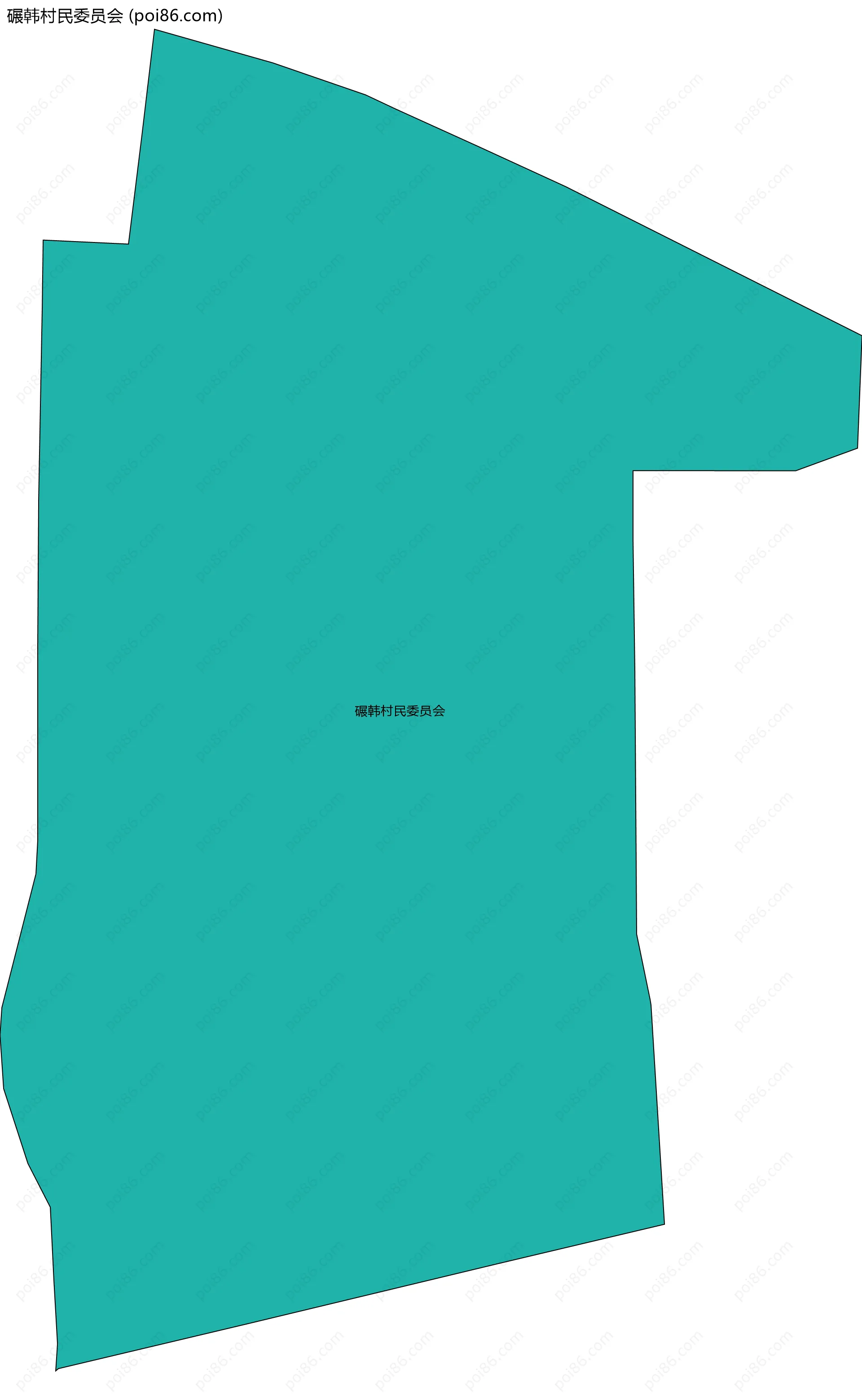 碾韩村民委员会边界地图