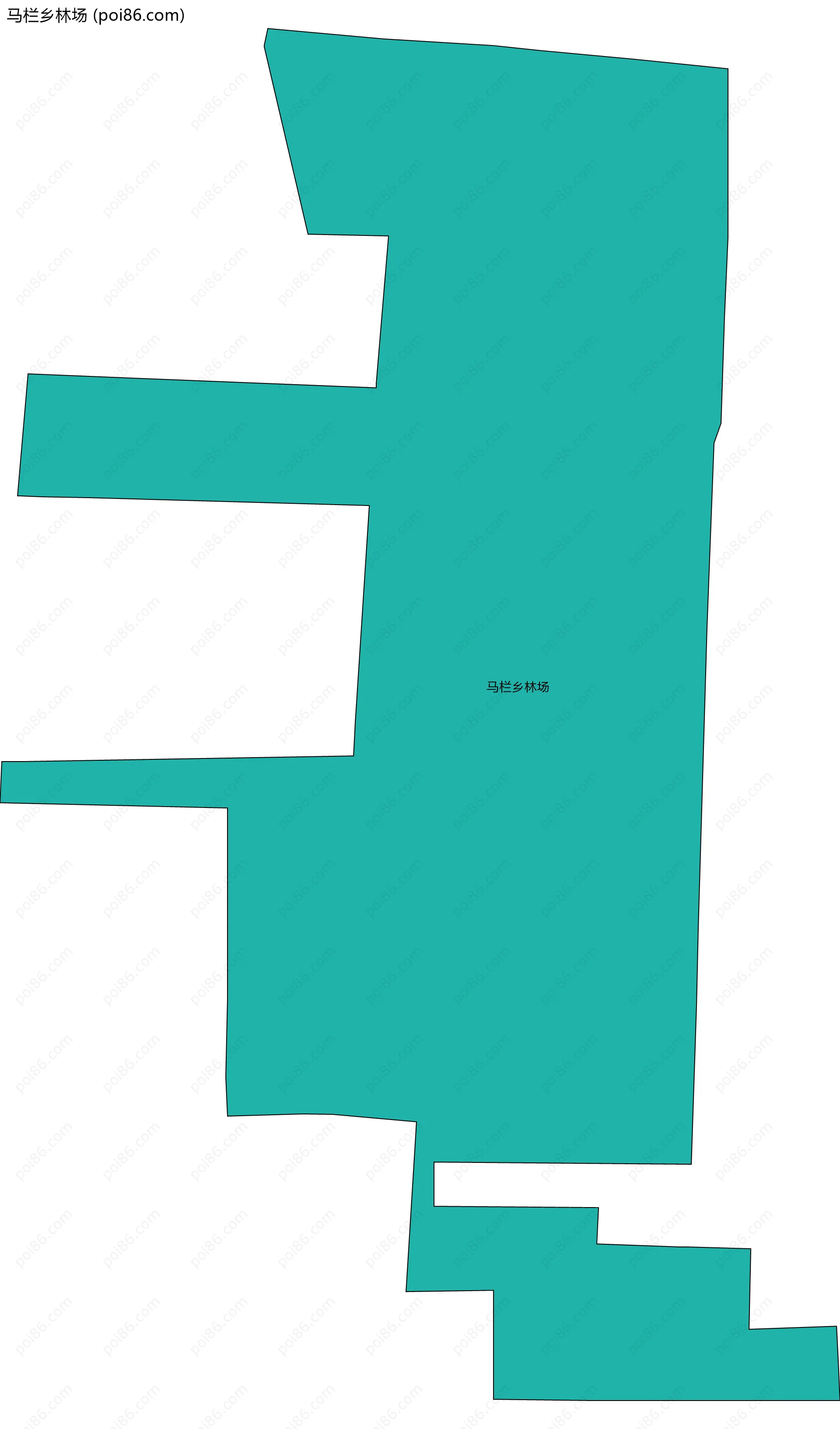 马栏乡林场边界地图