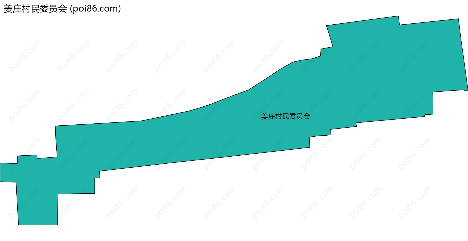 姜庄村民委员会边界地图