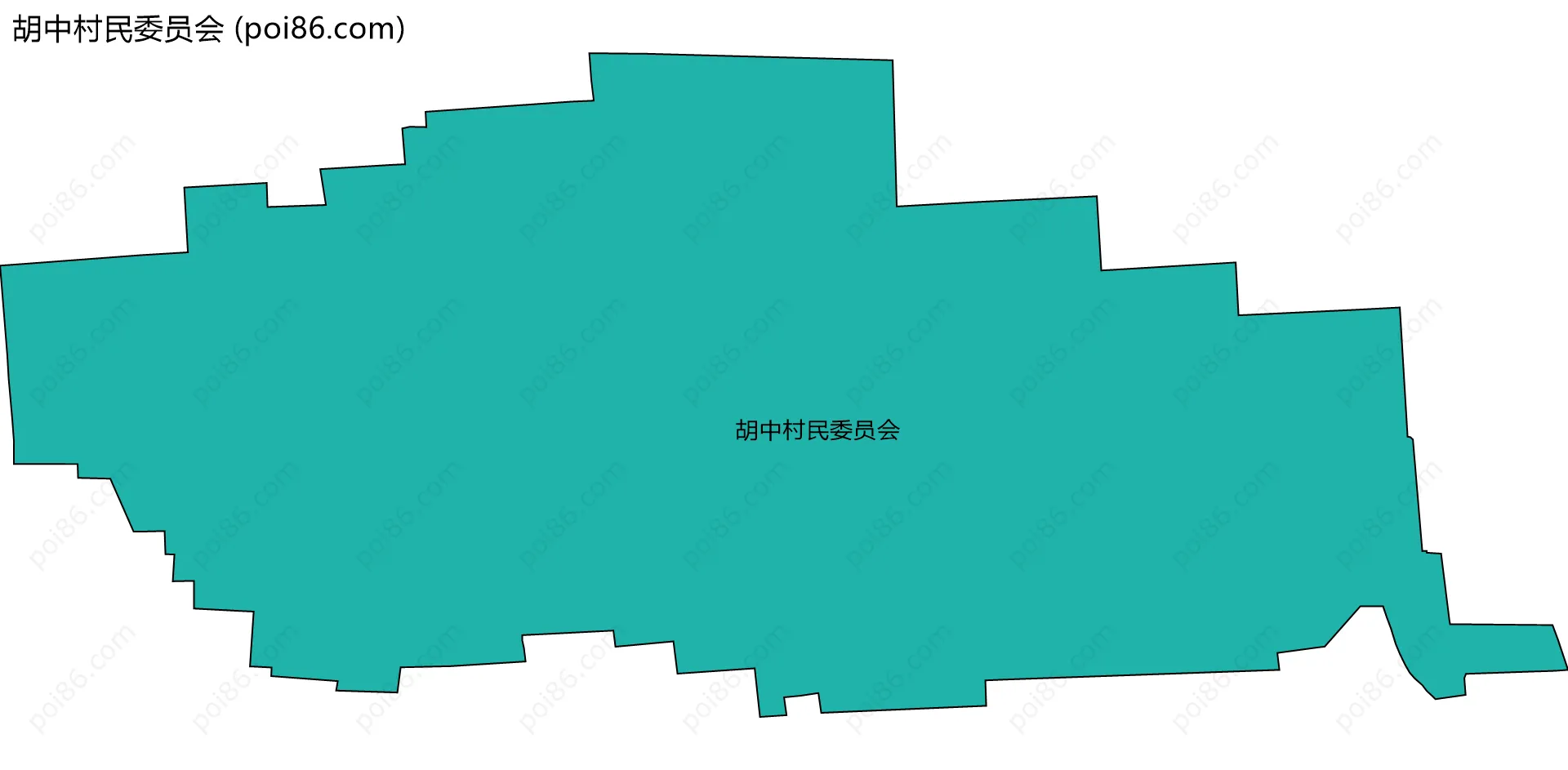 胡中村民委员会边界地图