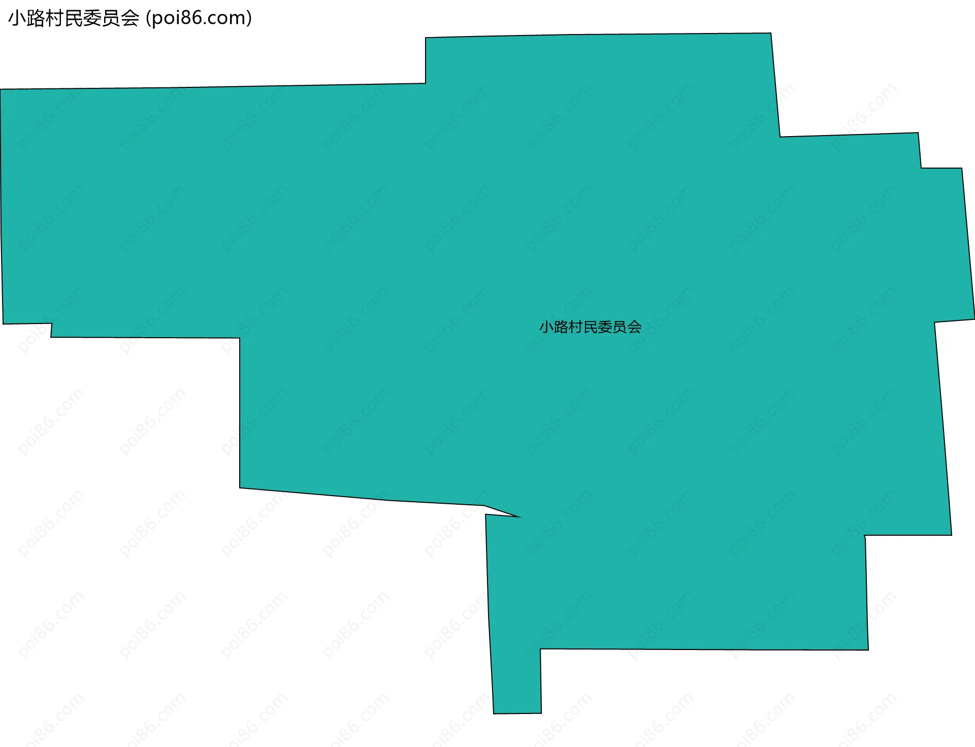 小路村民委员会边界地图
