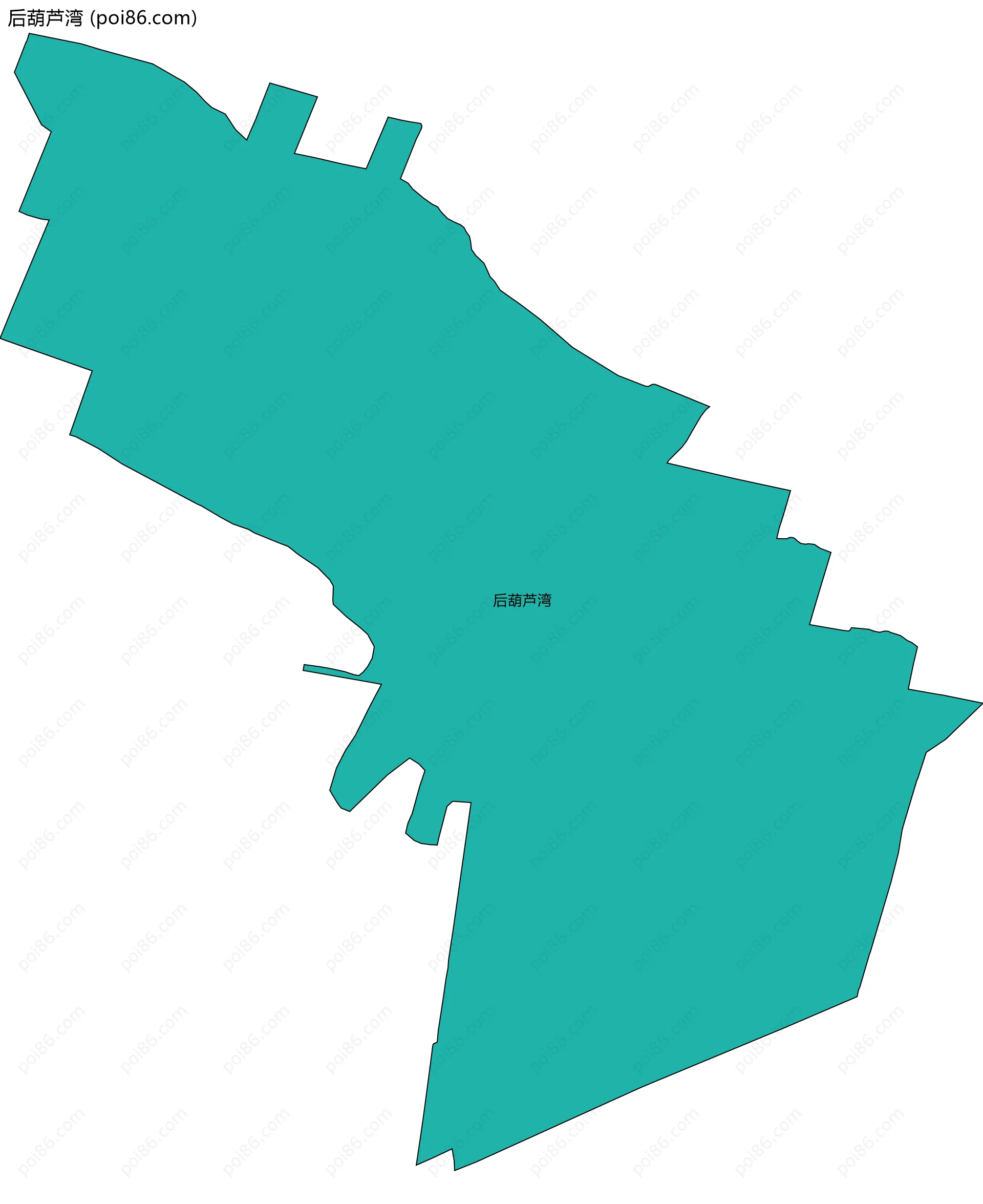 后葫芦湾边界地图