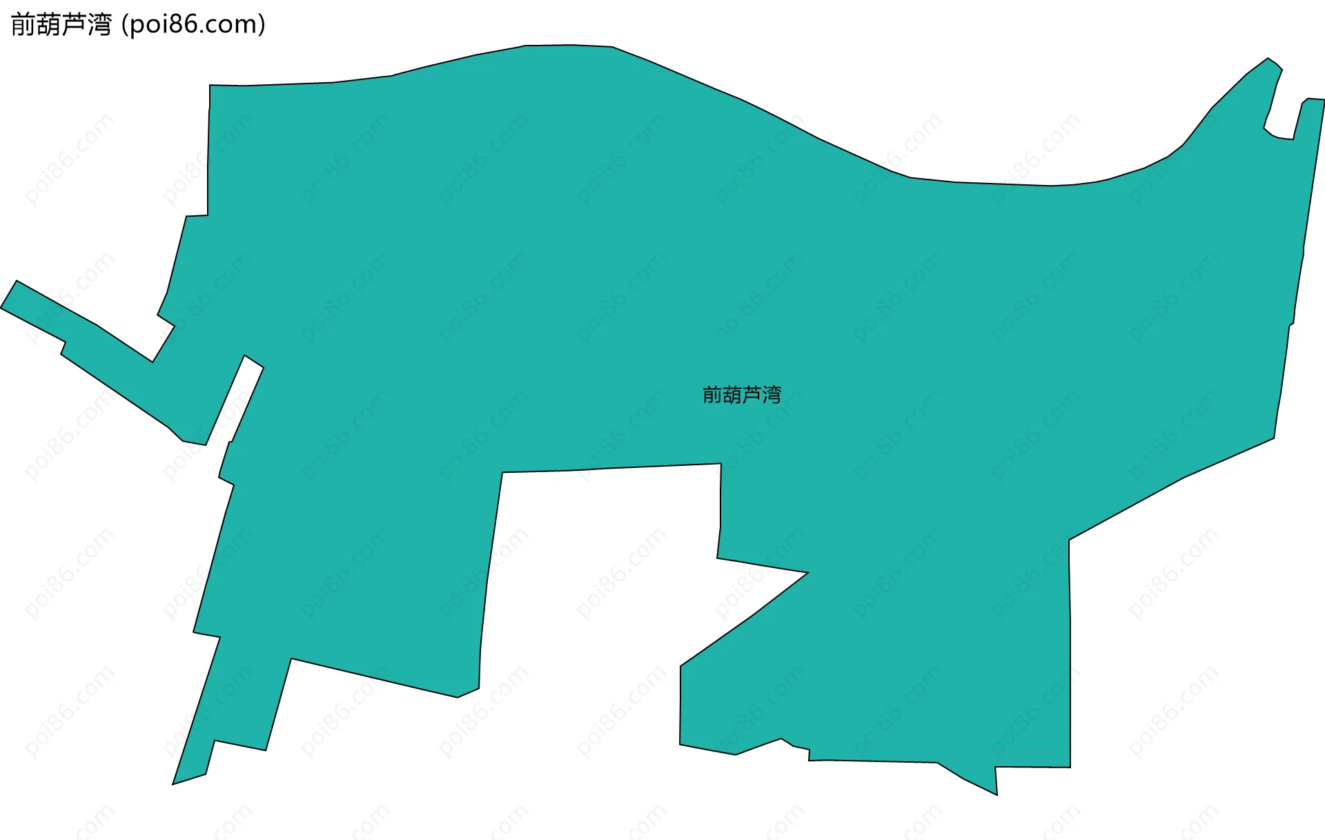 前葫芦湾边界地图