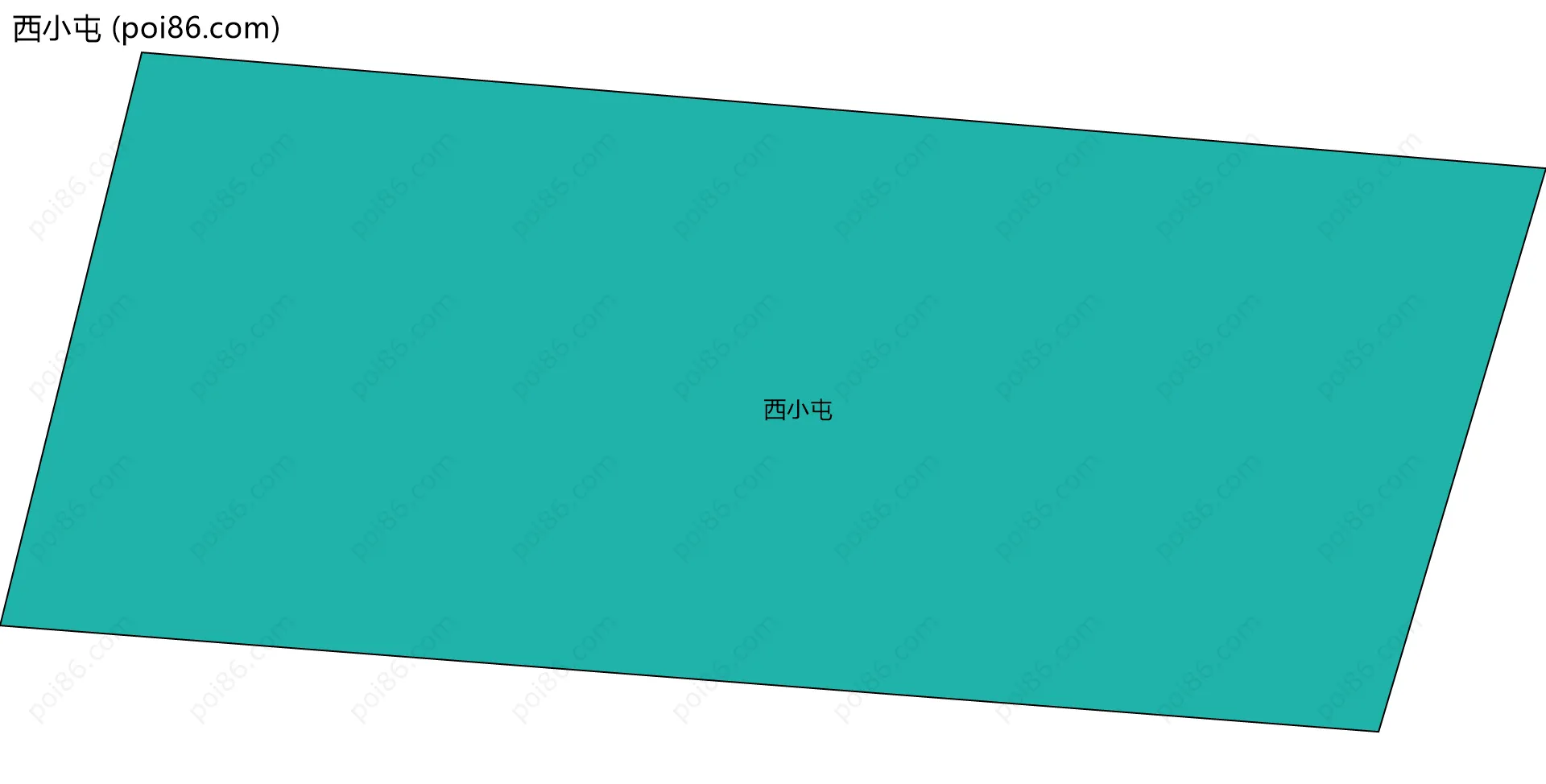 西小屯边界地图