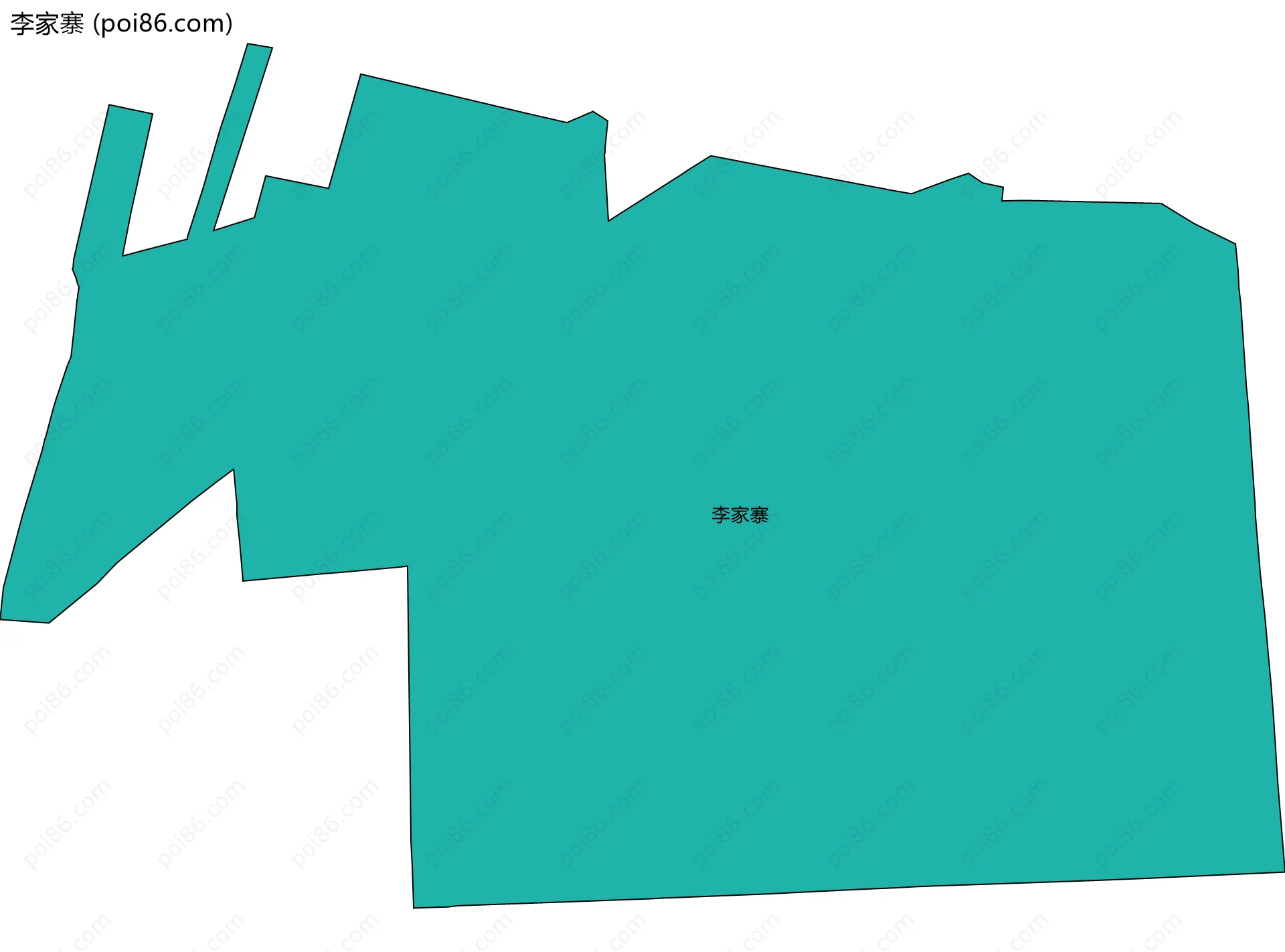 李家寨边界地图