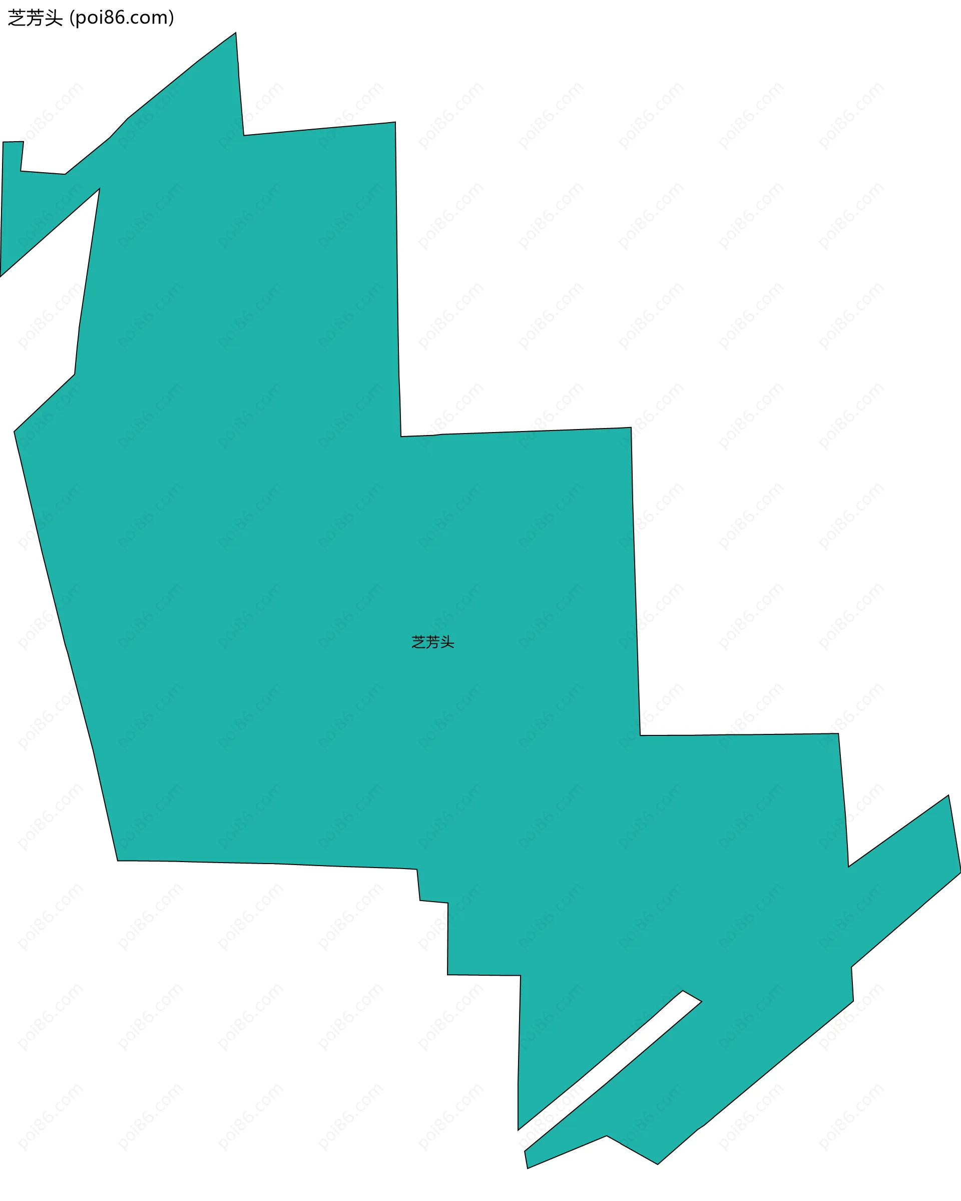 芝芳头边界地图