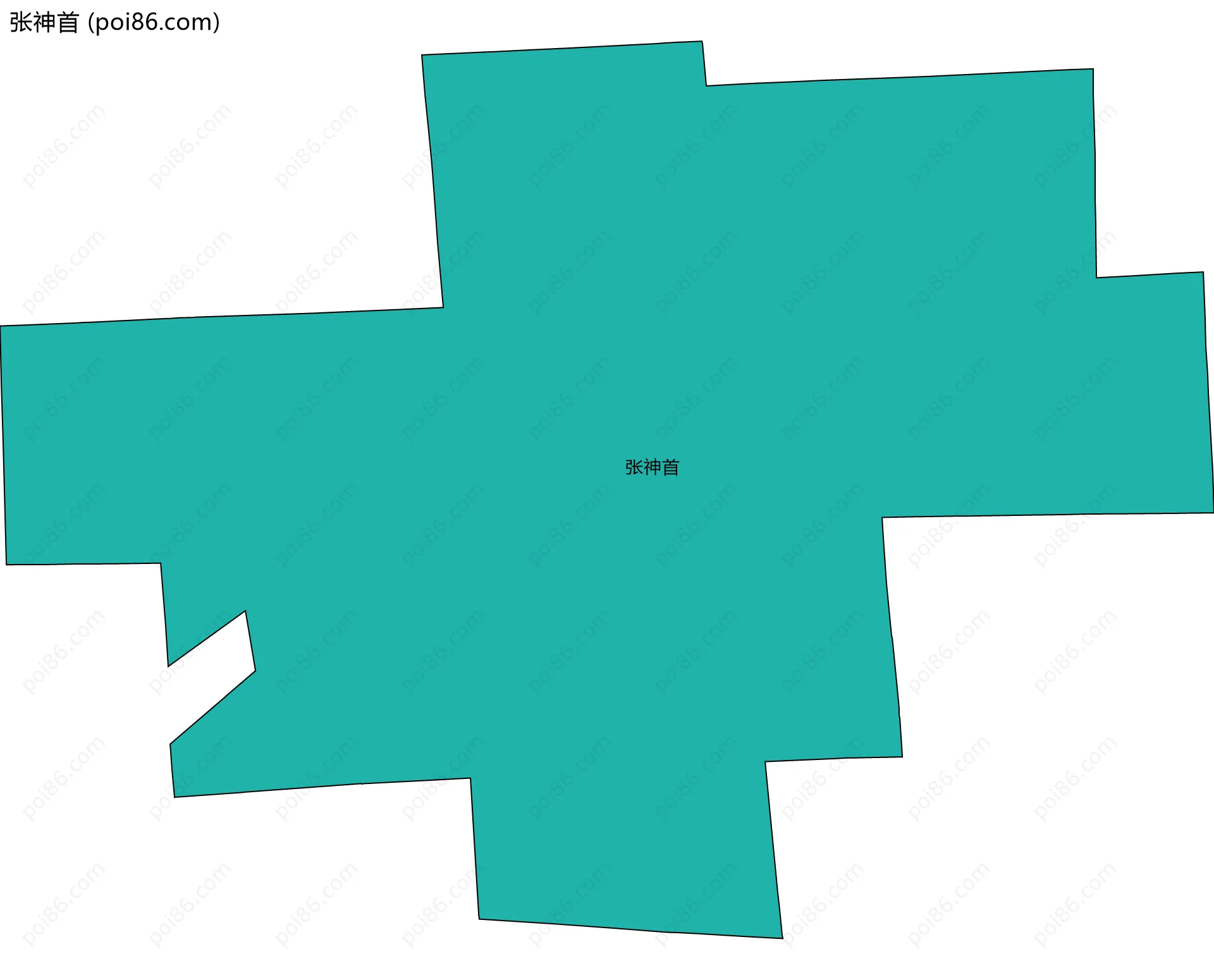 张神首边界地图