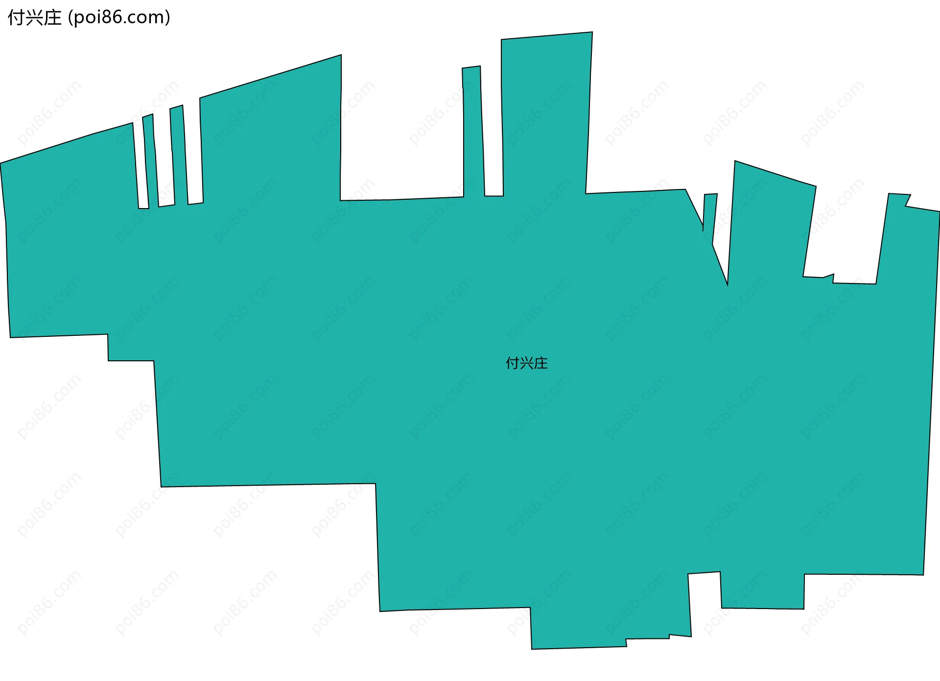 付兴庄边界地图