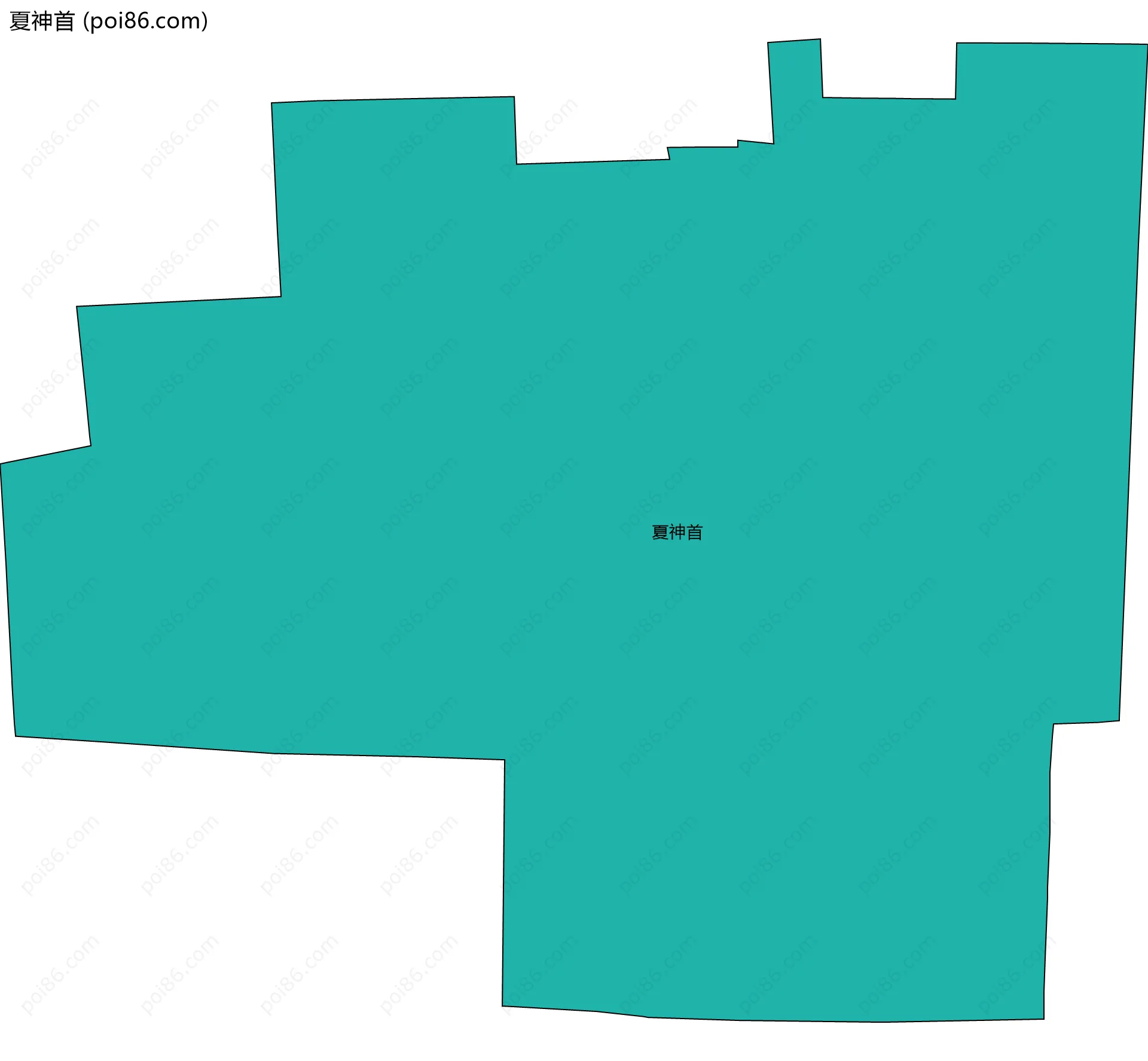 夏神首边界地图