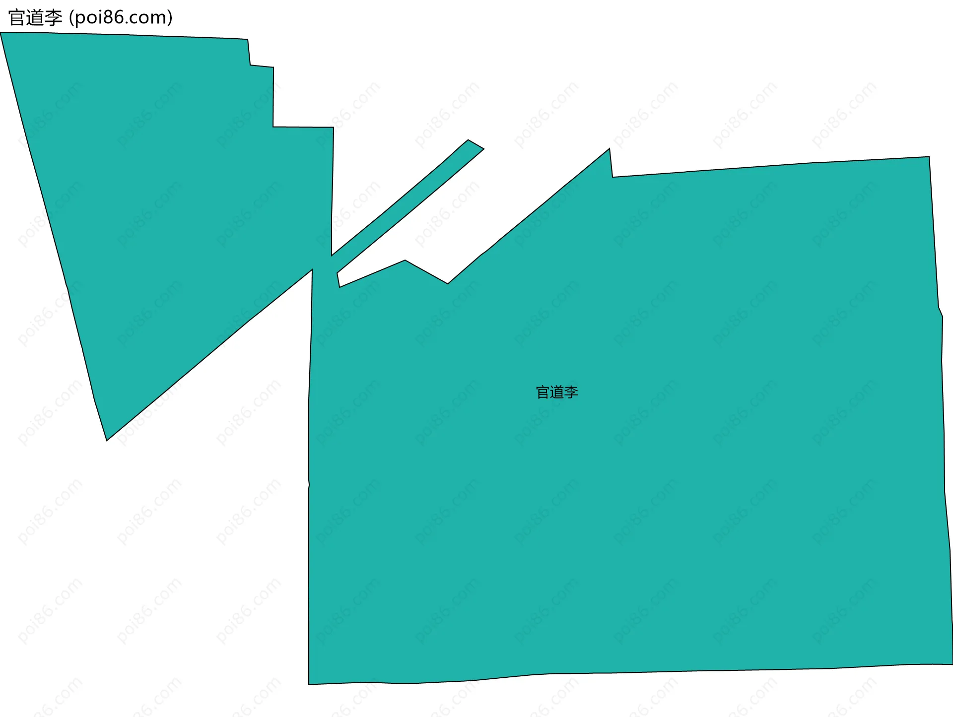 官道李边界地图