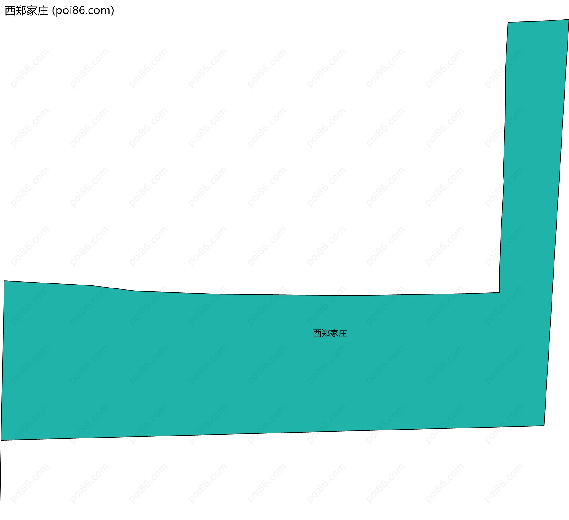 西郑家庄边界地图