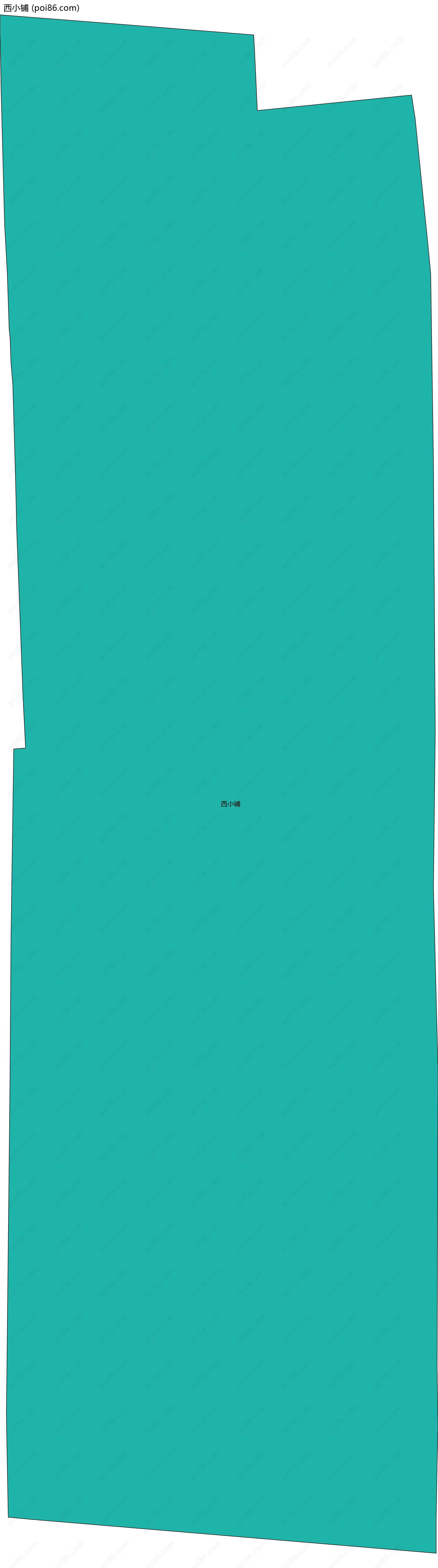 西小铺边界地图