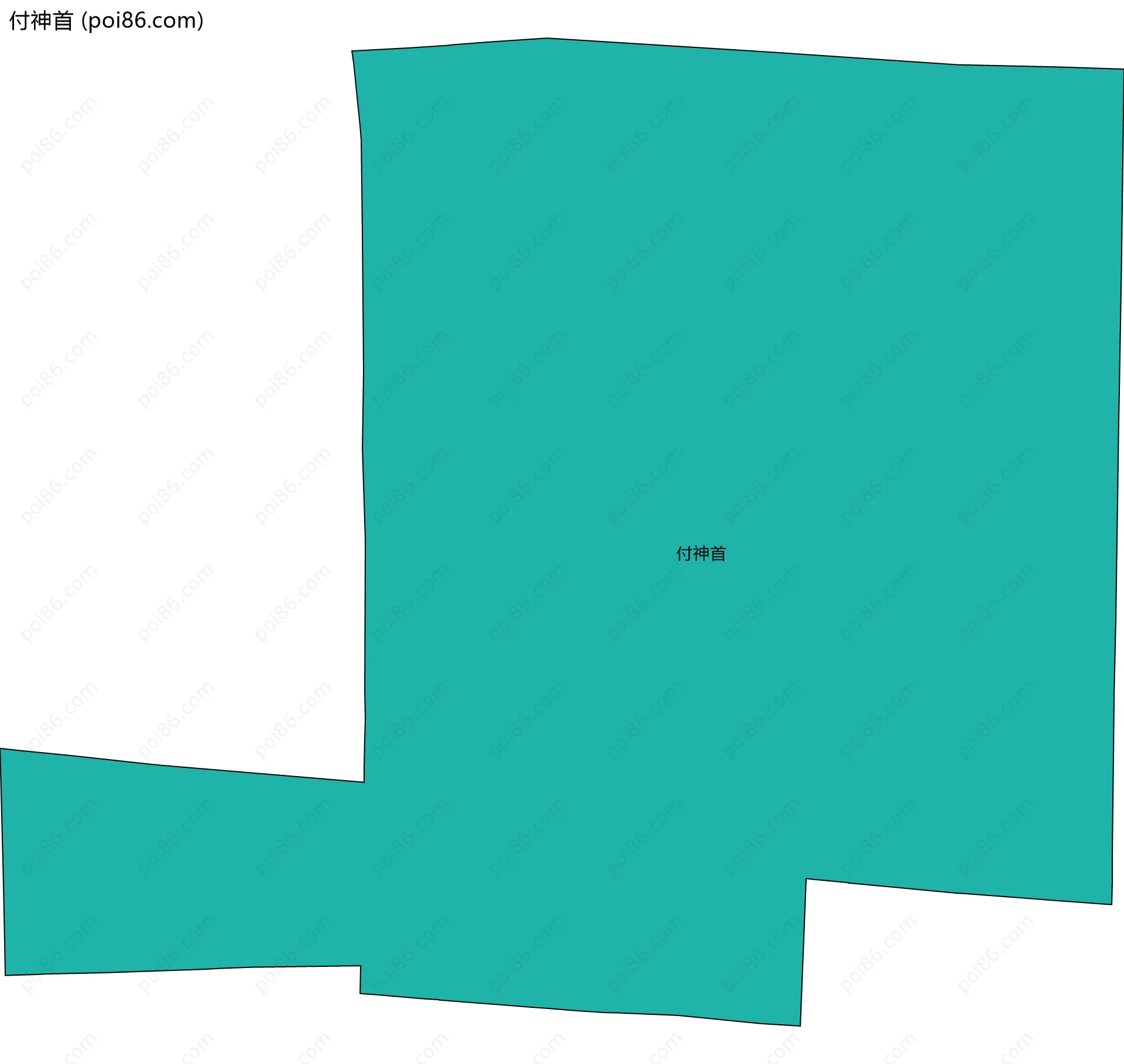 付神首边界地图