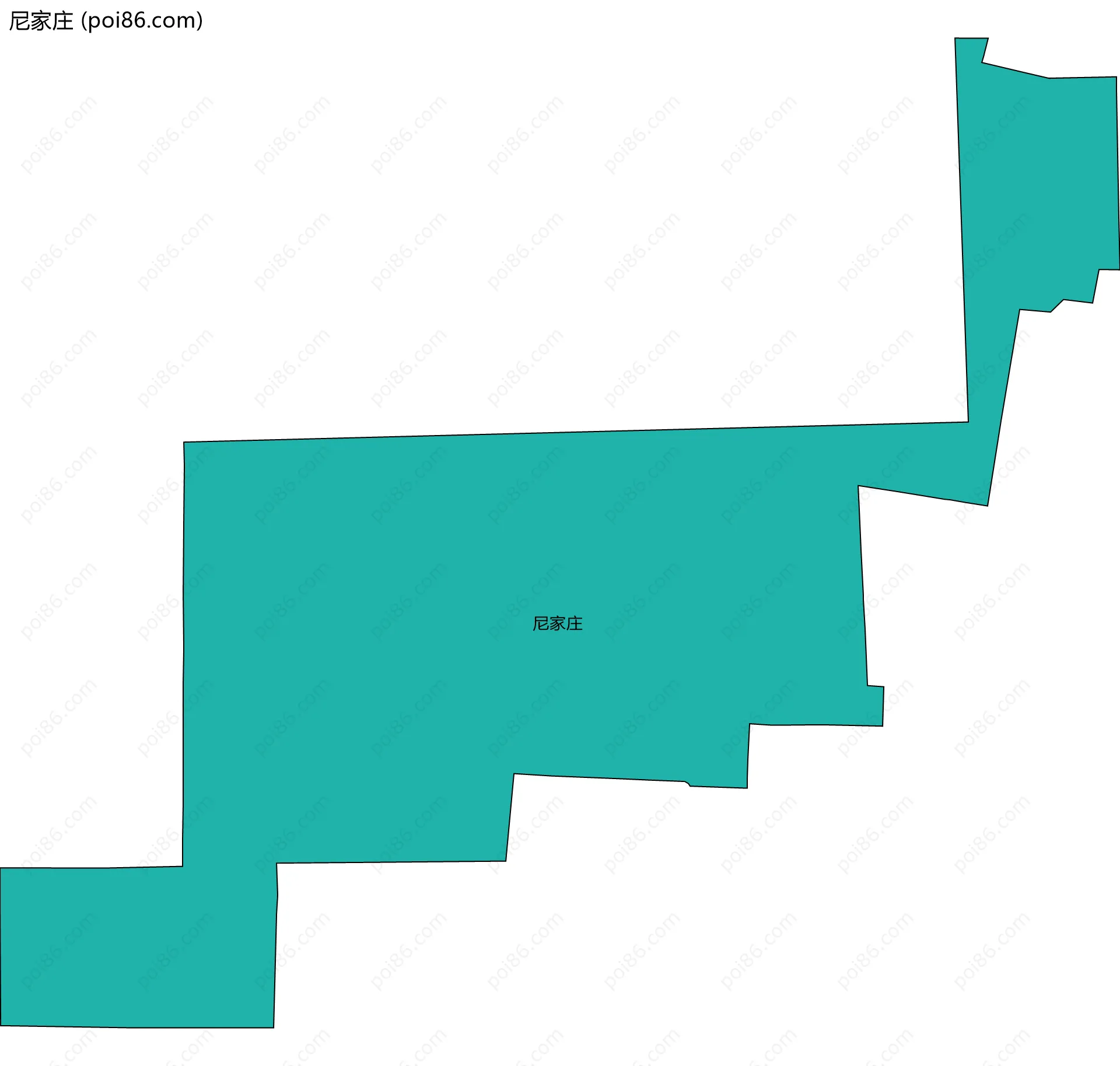 尼家庄边界地图