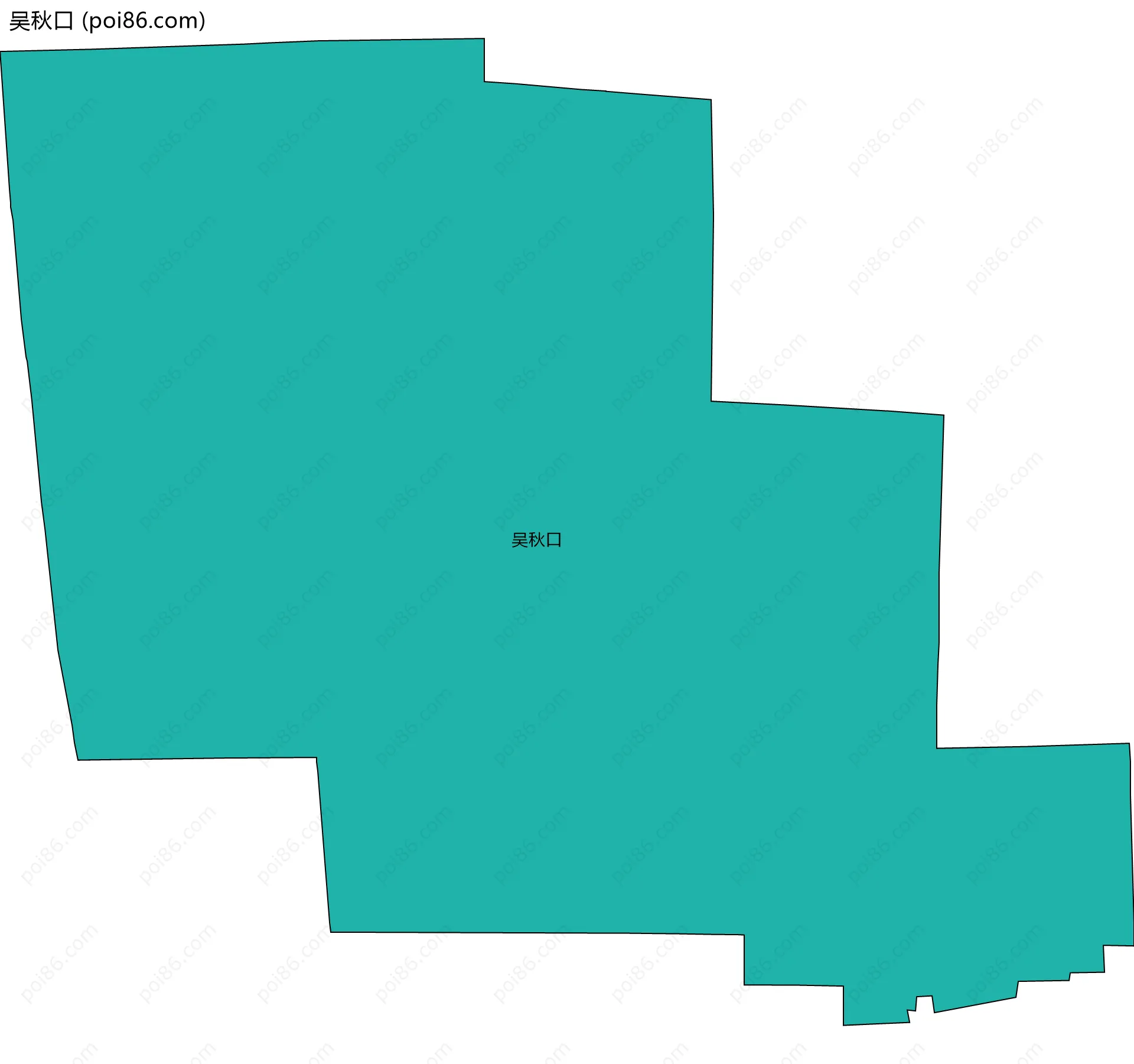 吴秋口边界地图