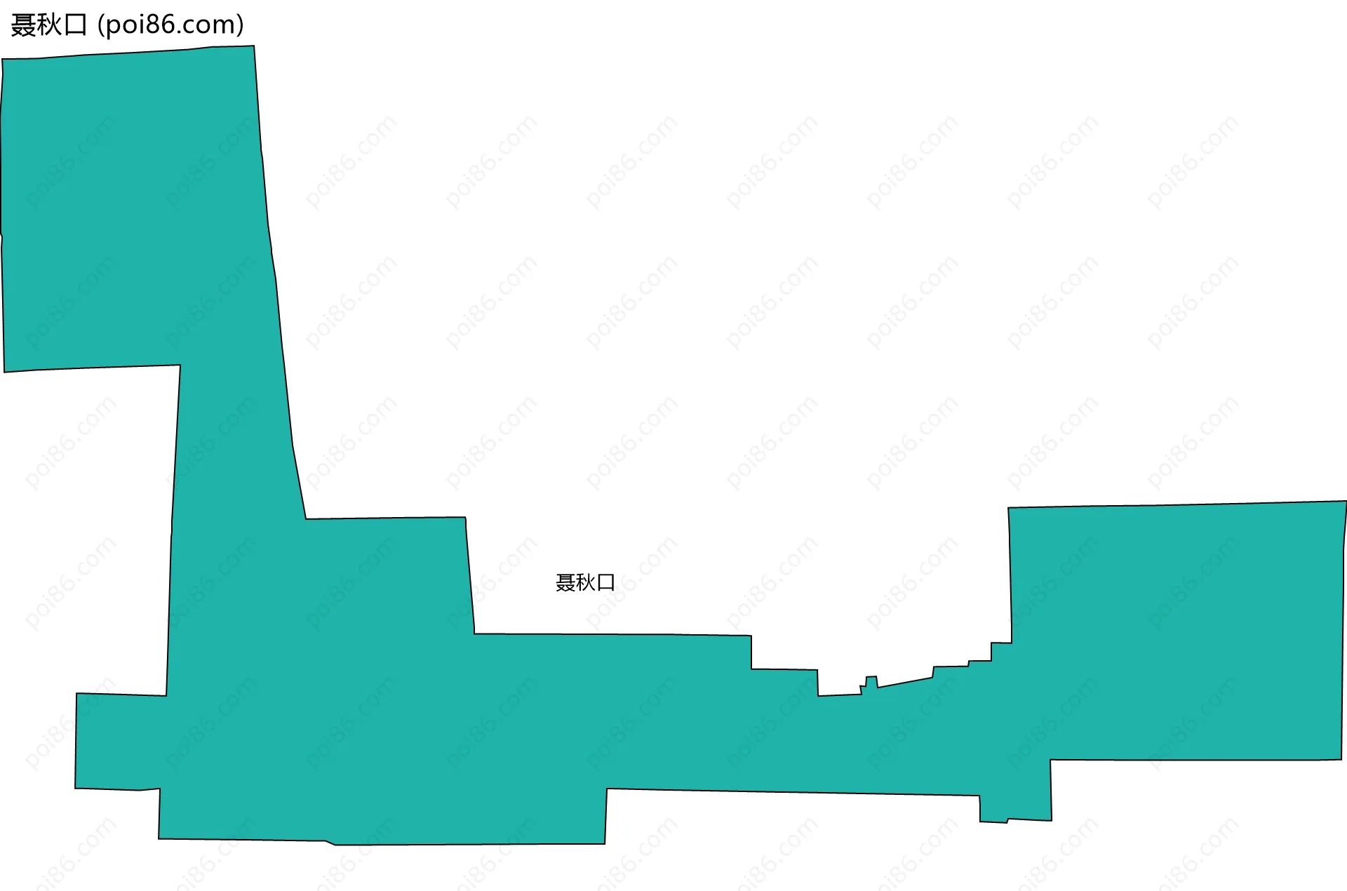 聂秋口边界地图