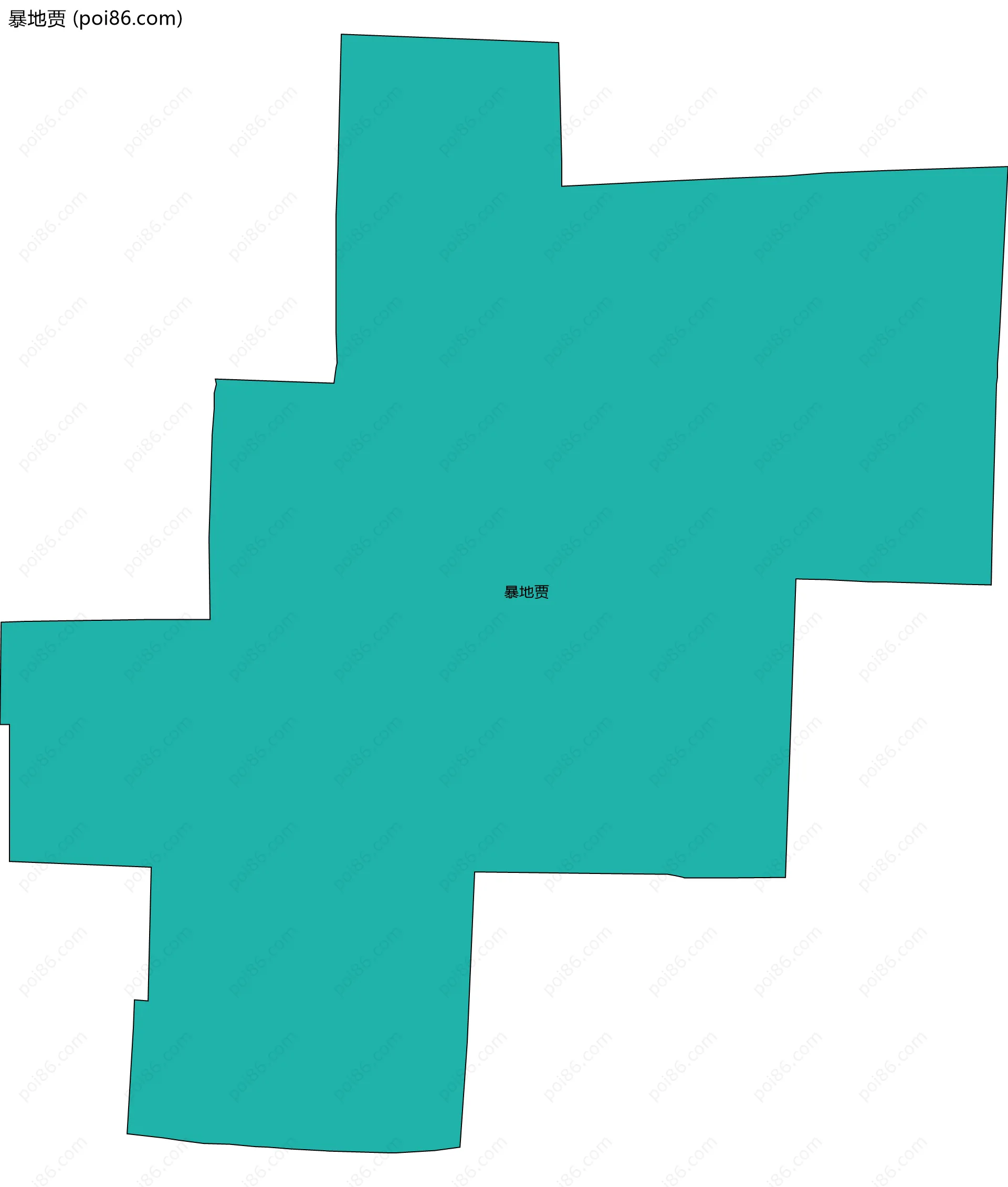 暴地贾边界地图