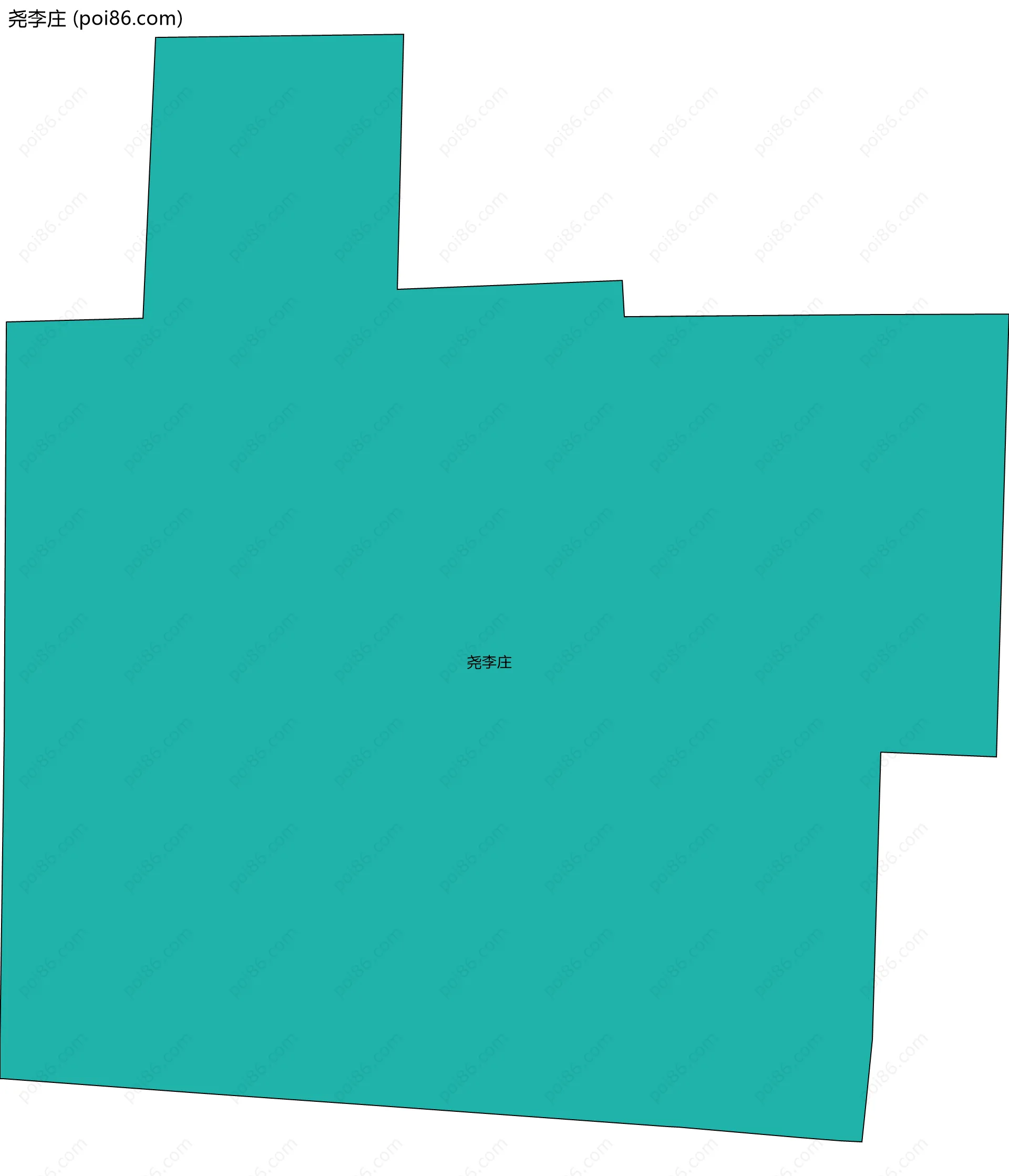 尧李庄边界地图