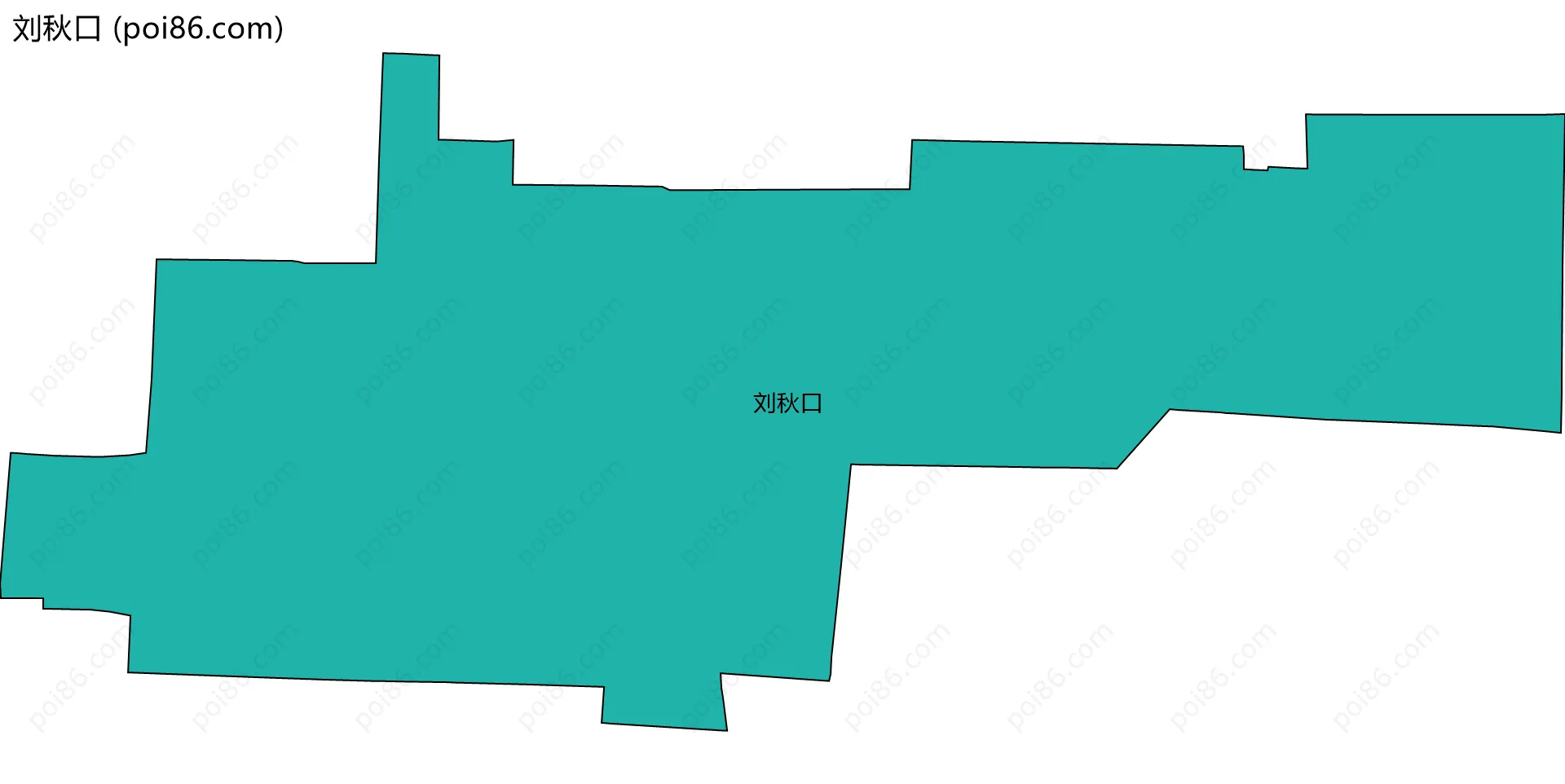 刘秋口边界地图