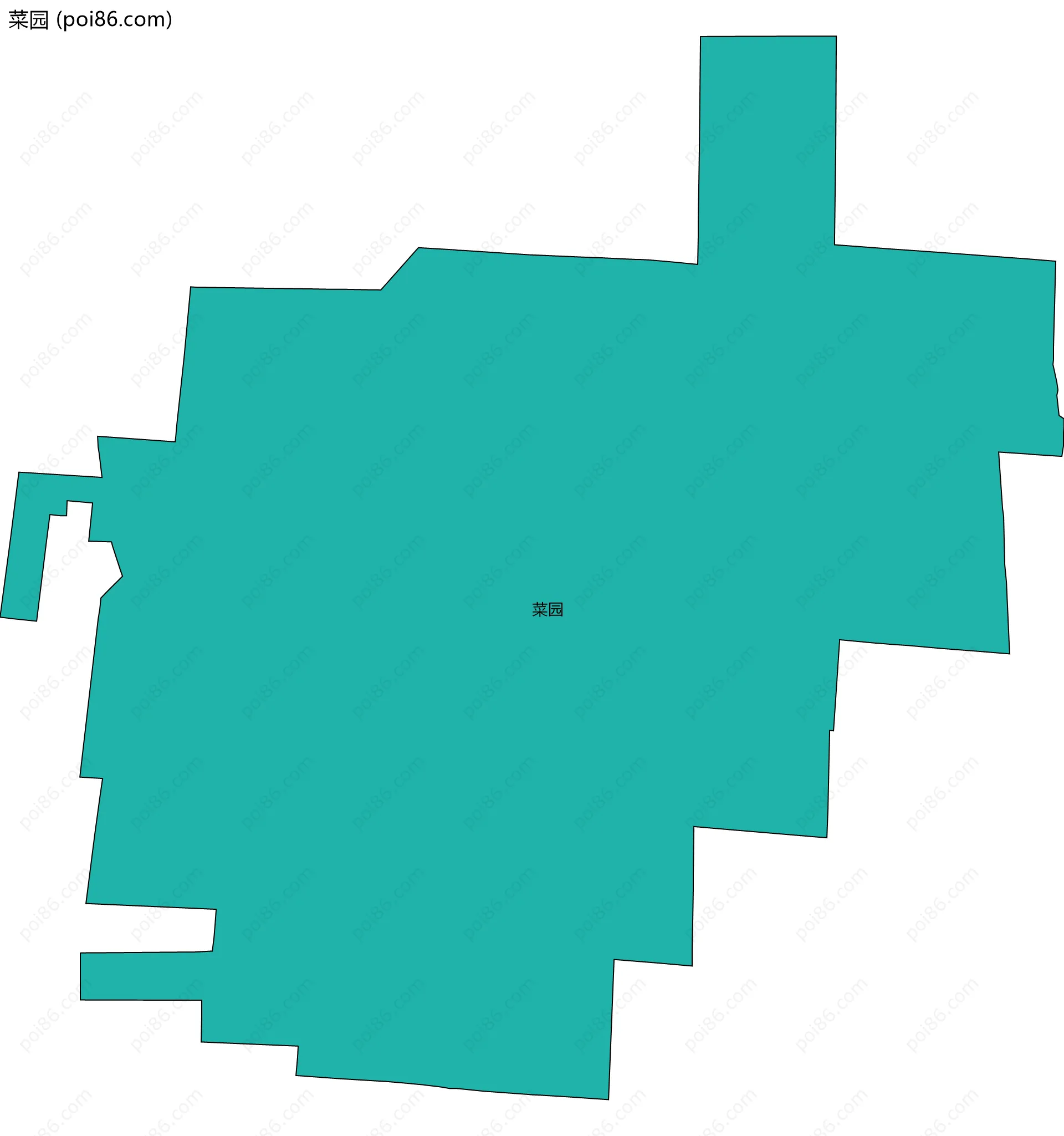 菜园边界地图