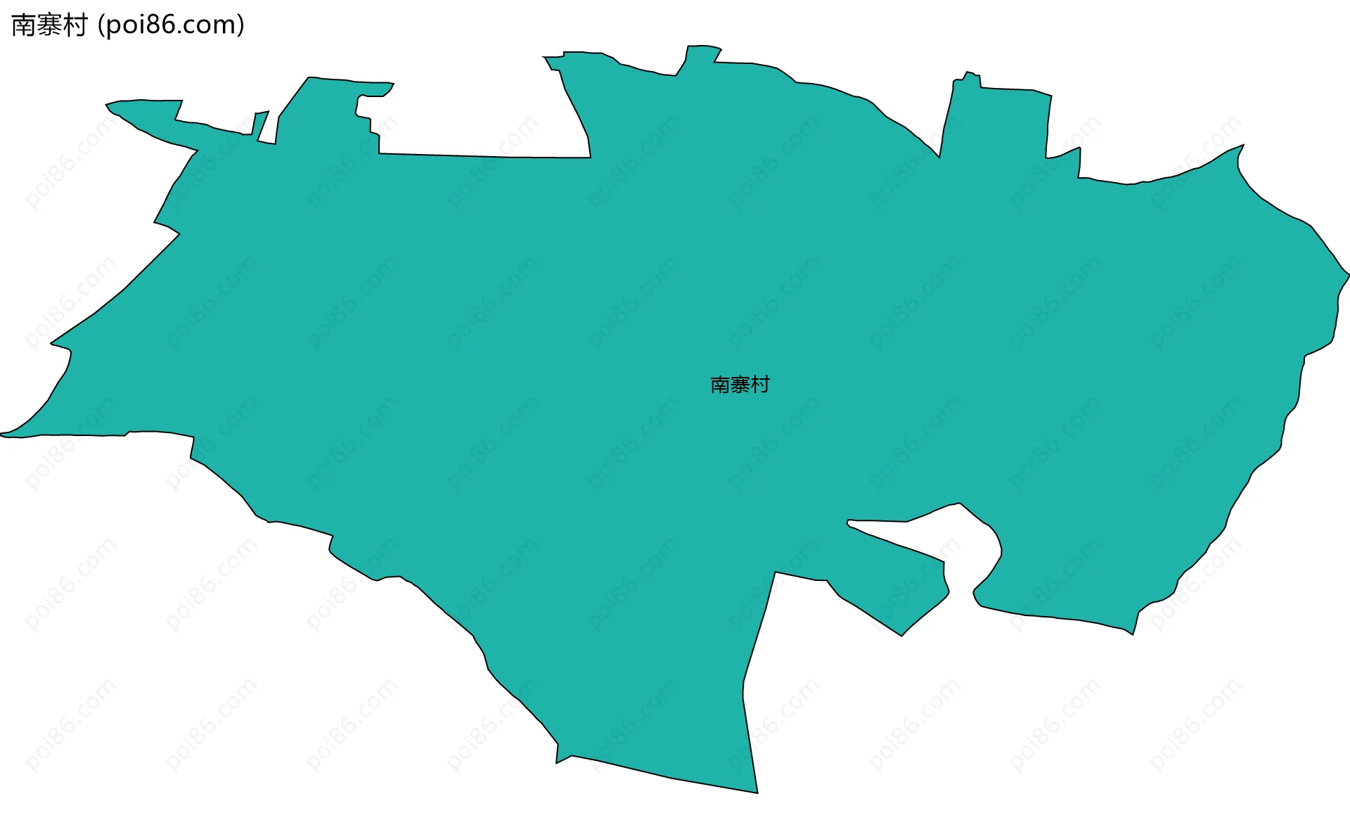 南寨村边界地图