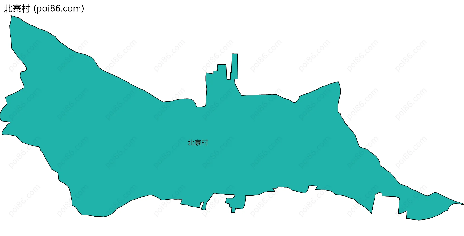 北寨村边界地图