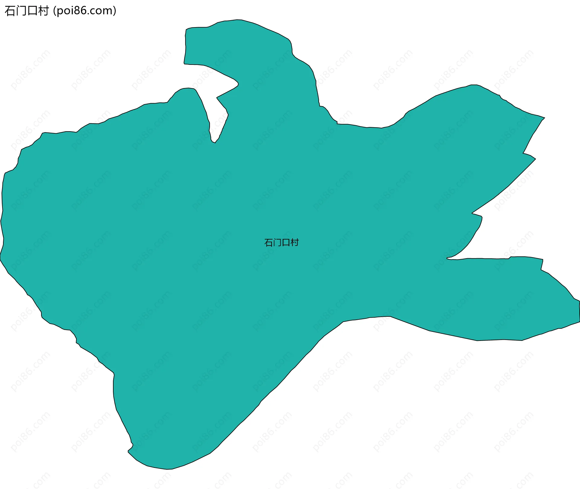 石门口村边界地图