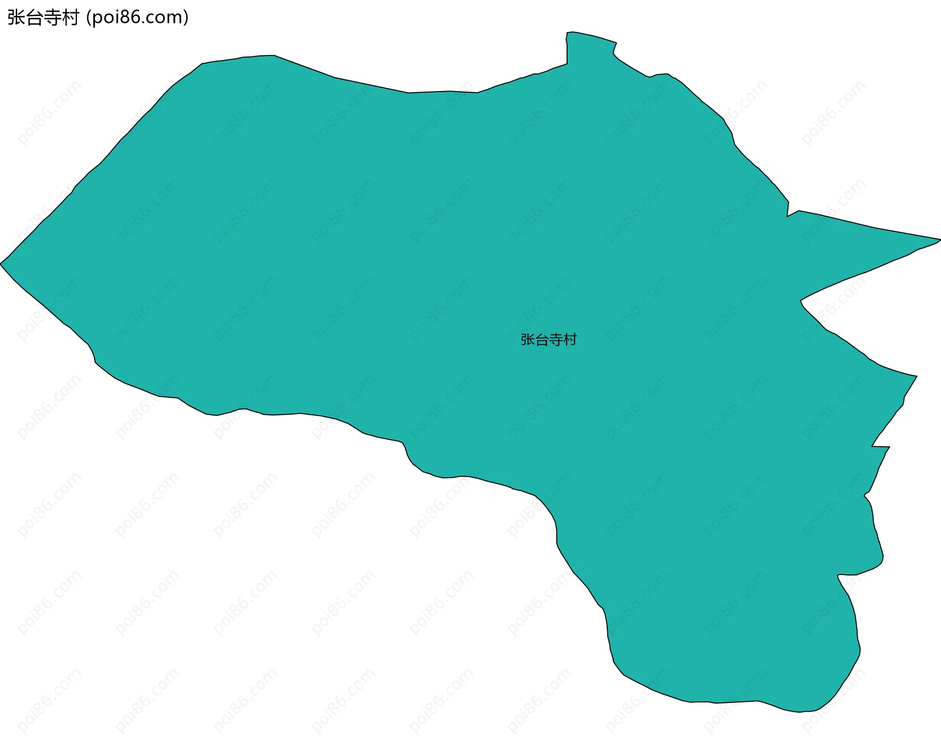 张台寺村边界地图