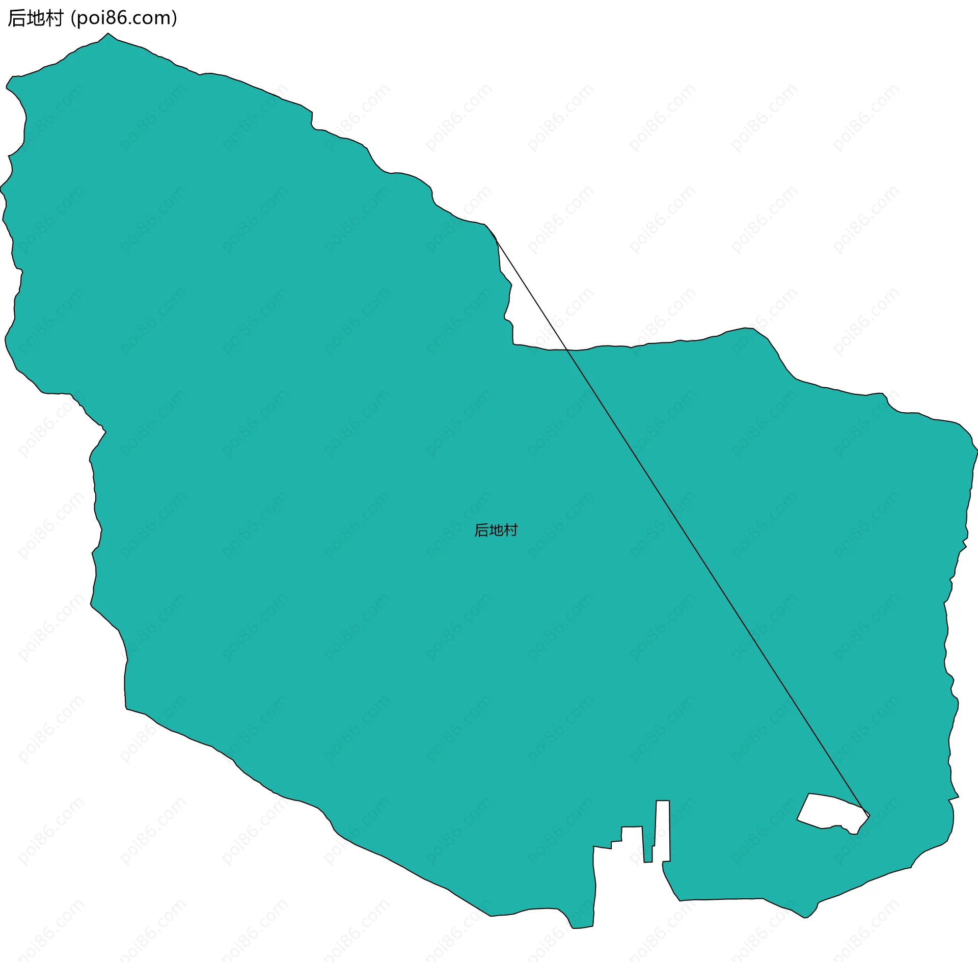后地村边界地图