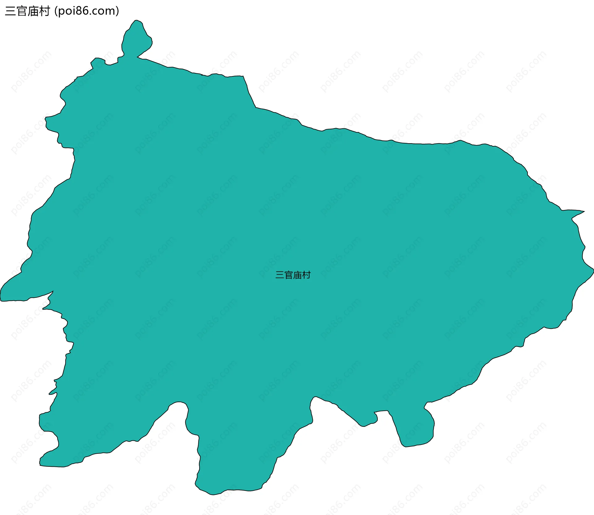 三官庙村边界地图