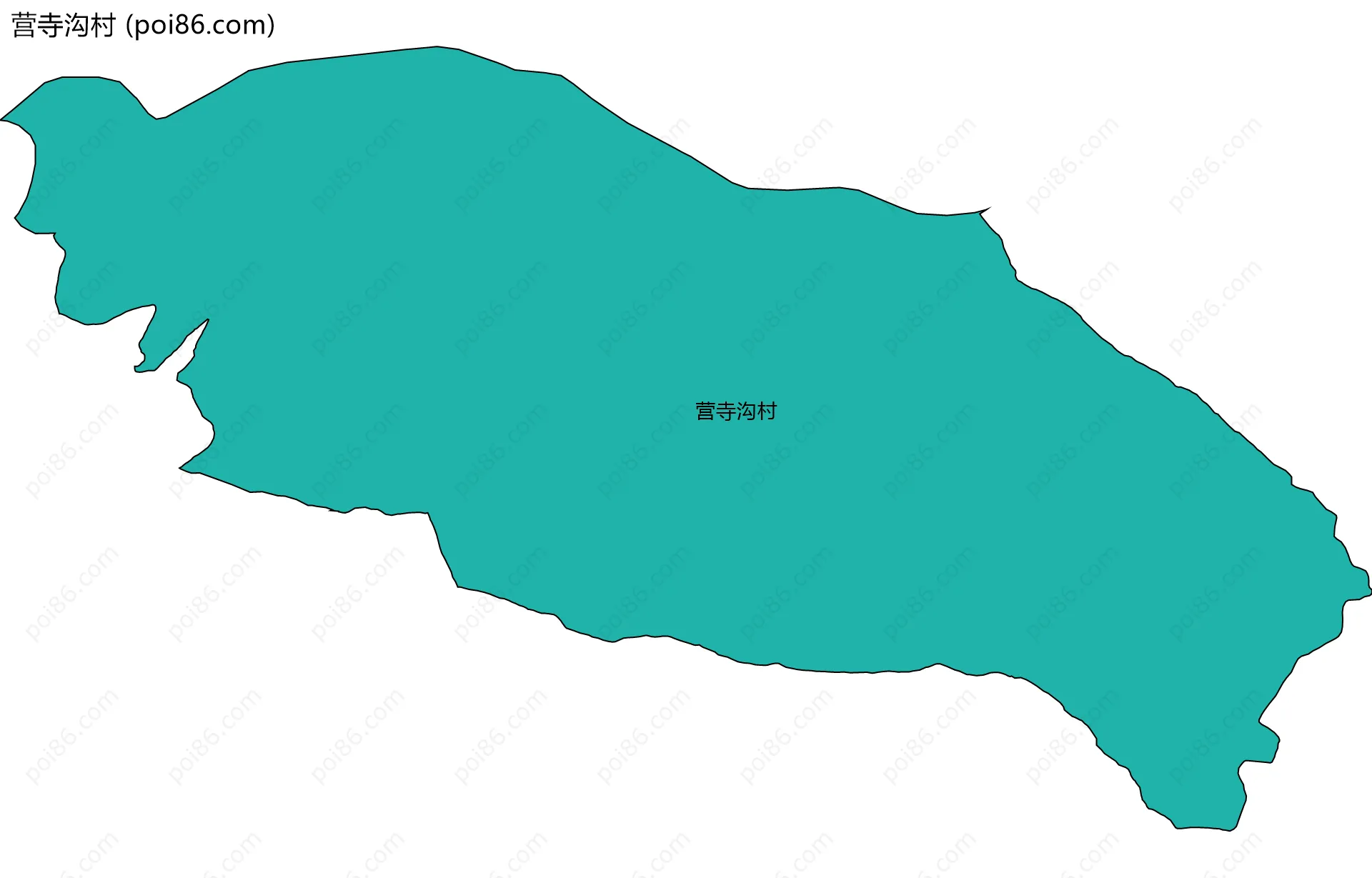 营寺沟村边界地图