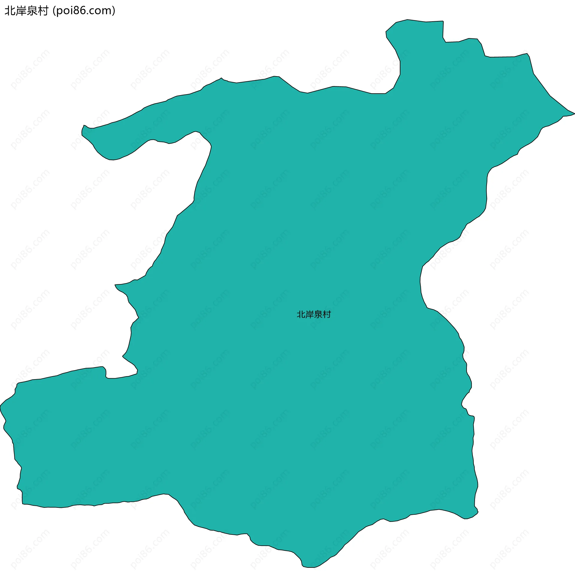 北岸泉村边界地图