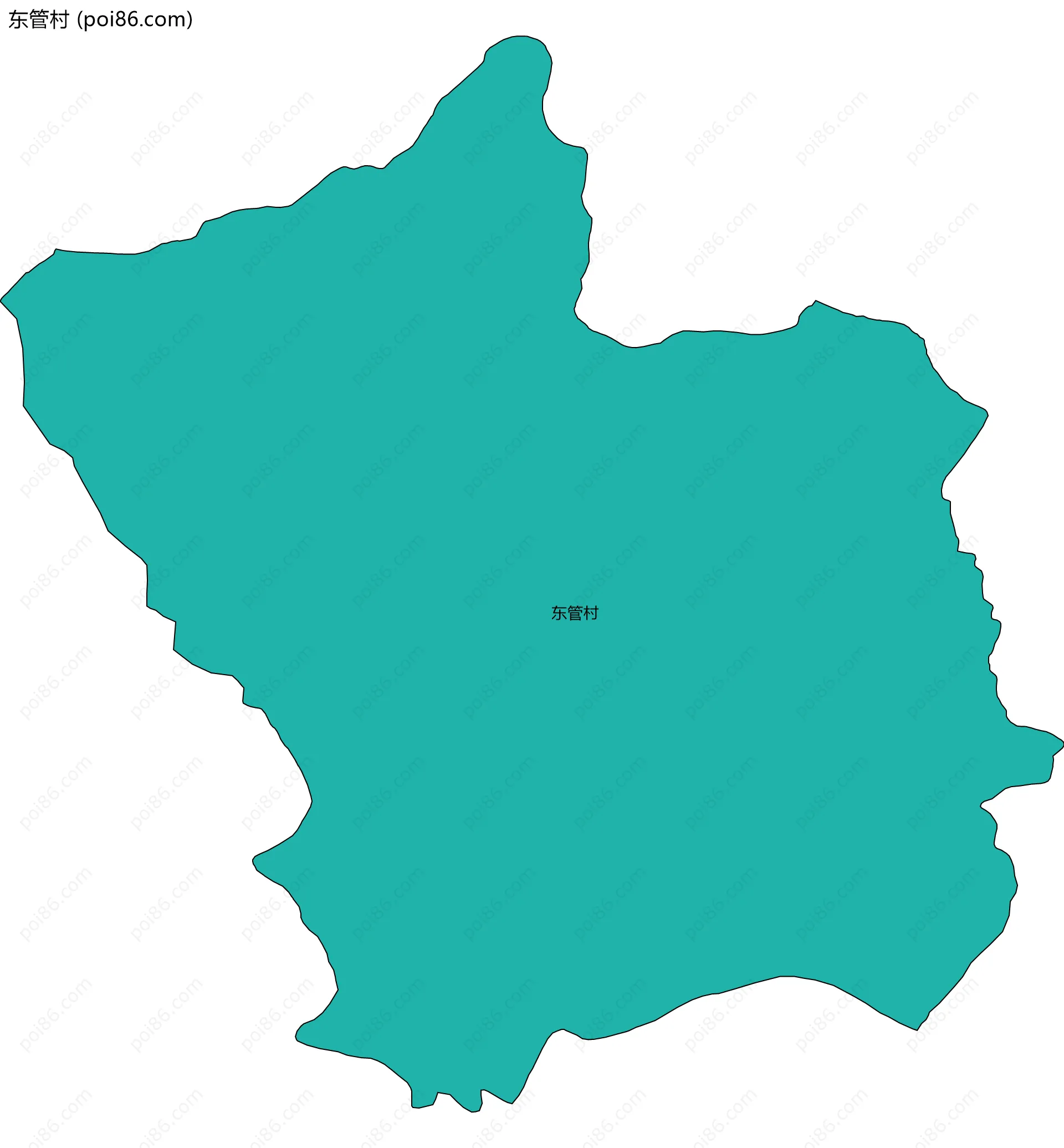 东管村边界地图
