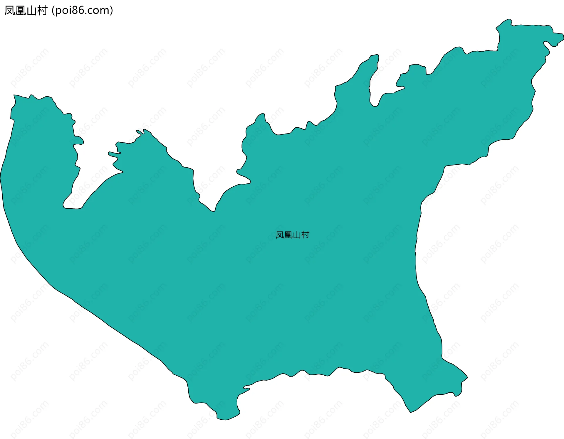 凤凰山村边界地图