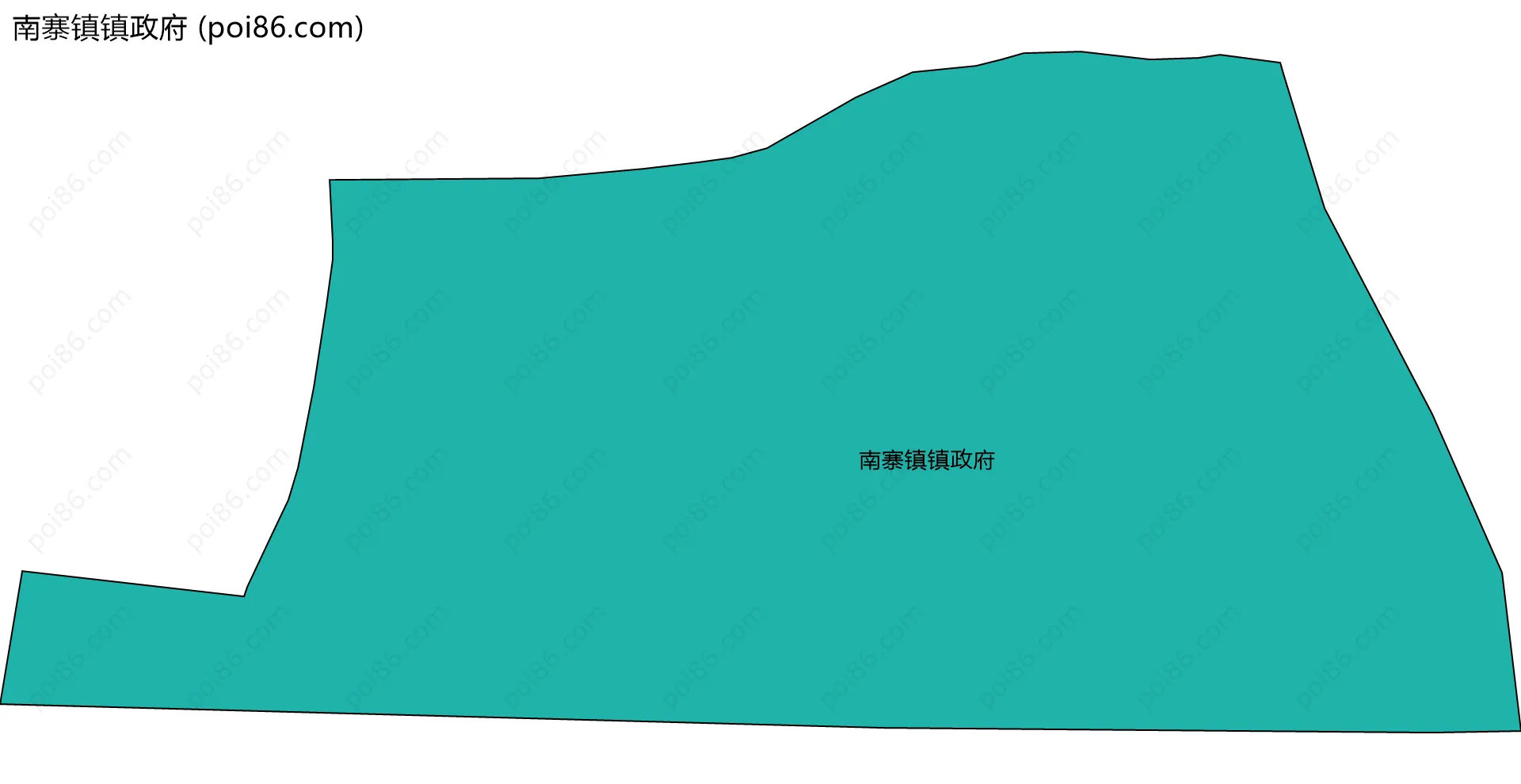 南寨镇镇政府边界地图