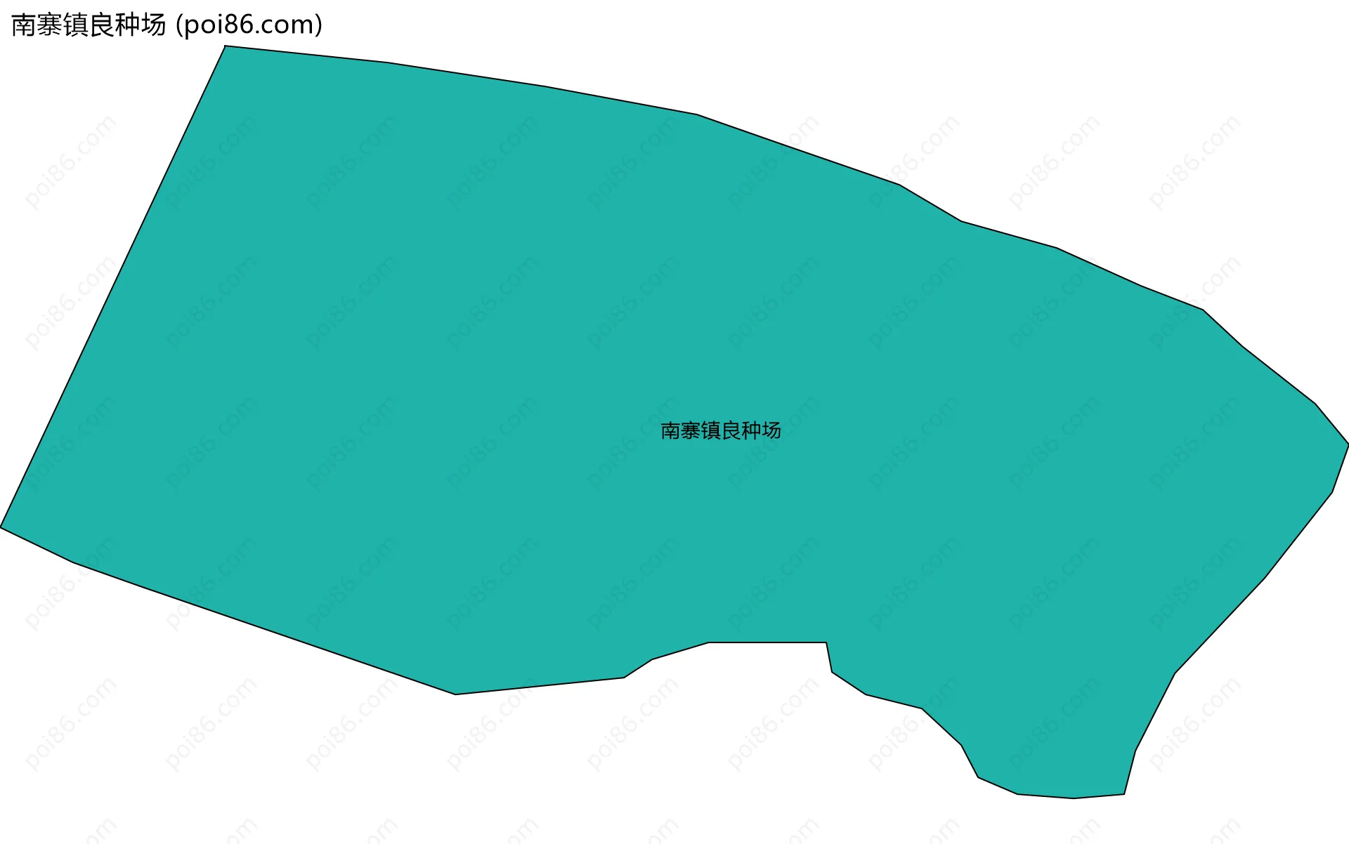 南寨镇良种场边界地图