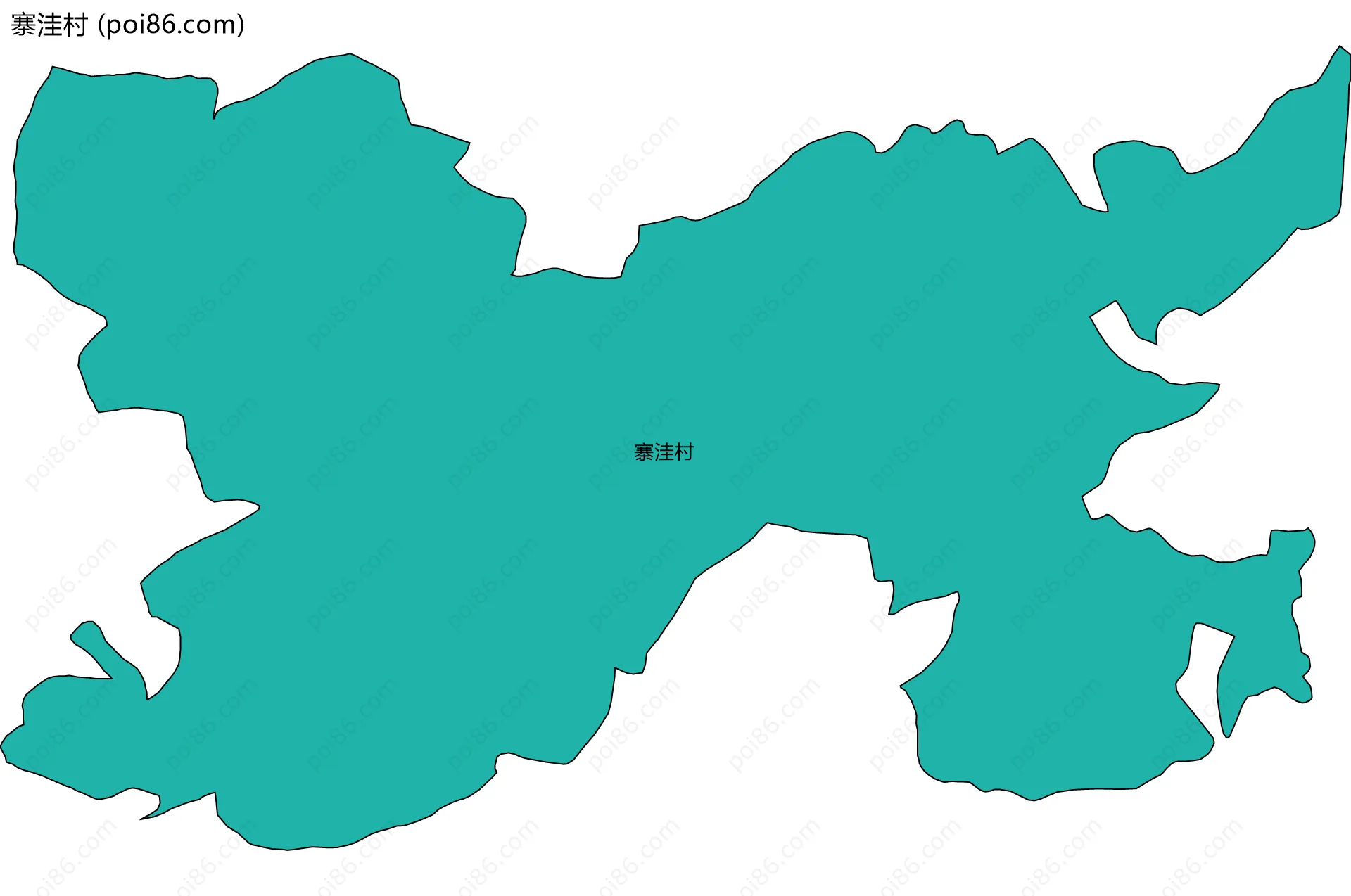 寨洼村边界地图