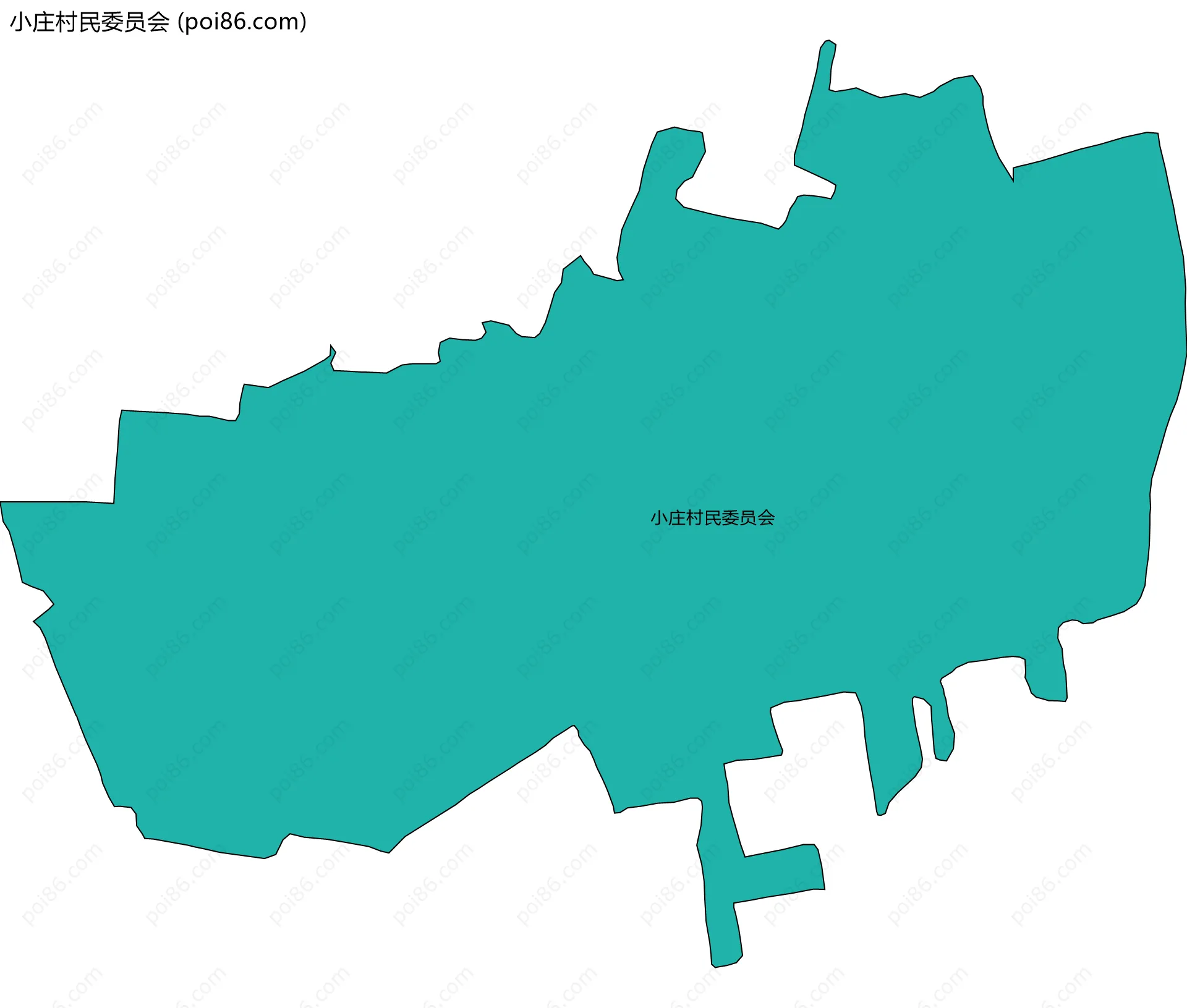 小庄村民委员会边界地图