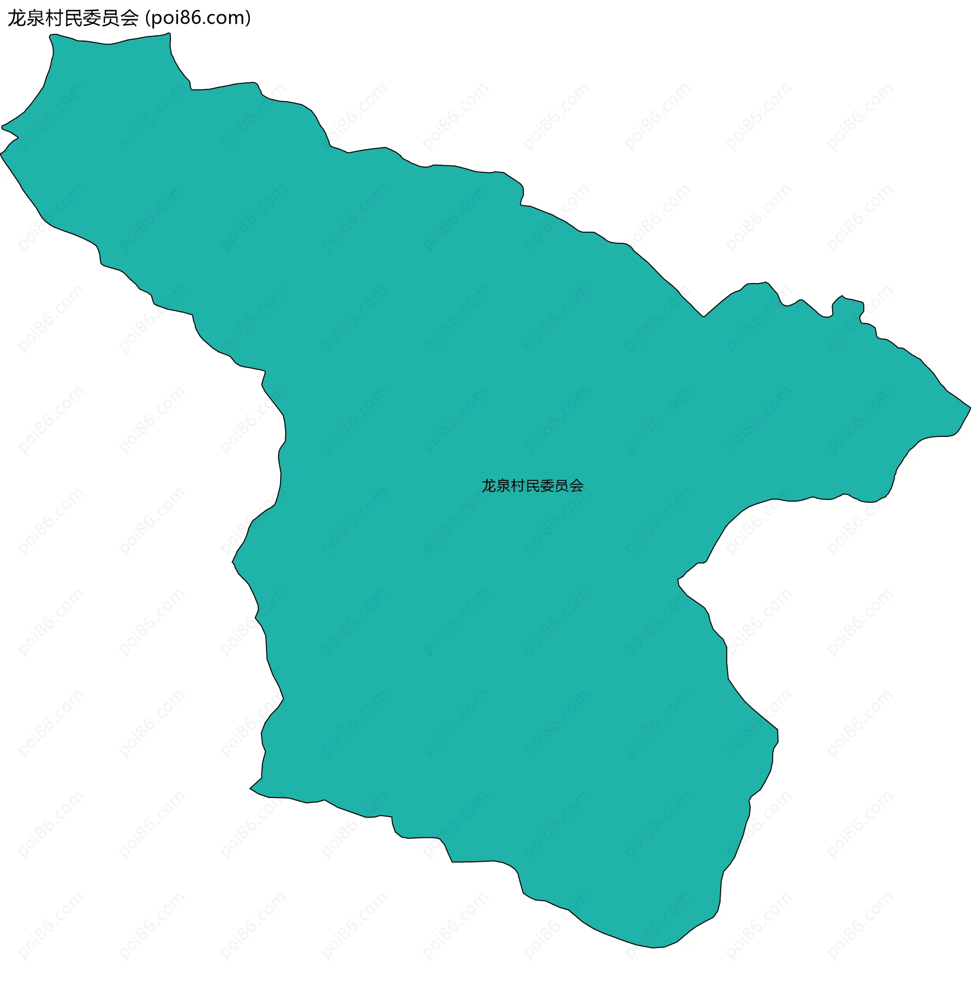 龙泉村民委员会边界地图