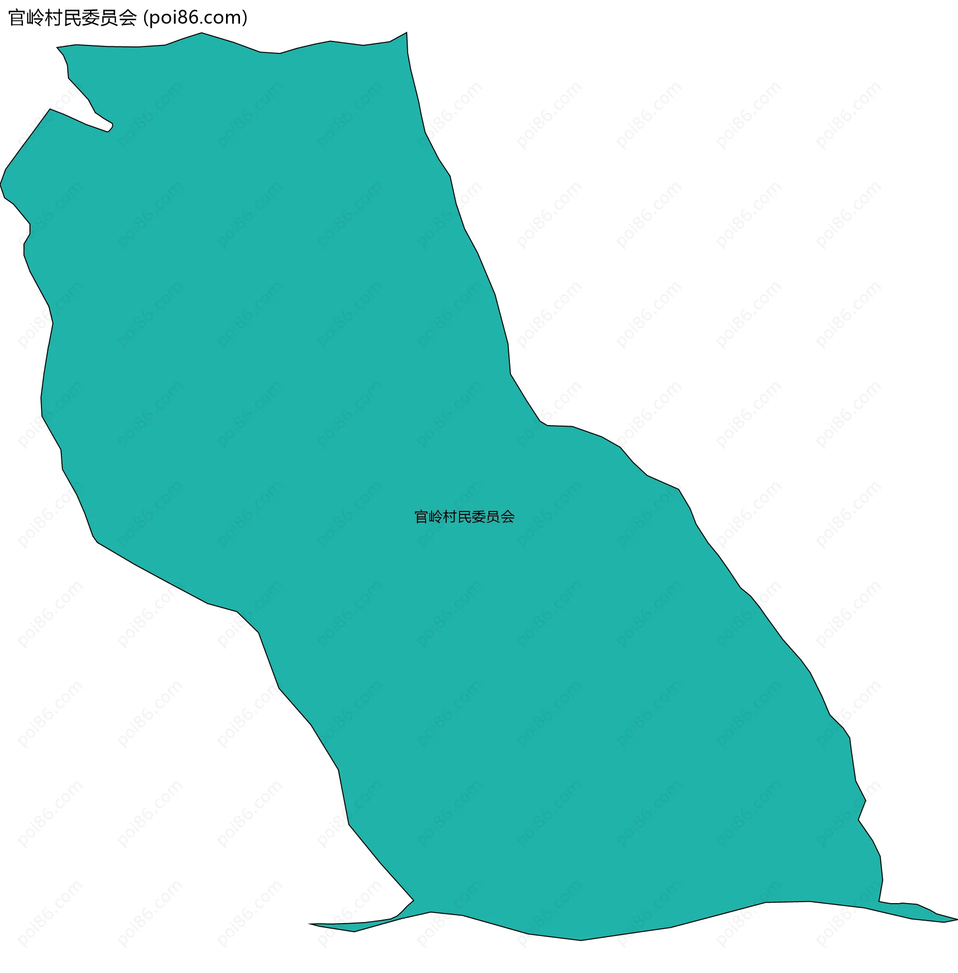 官岭村民委员会边界地图