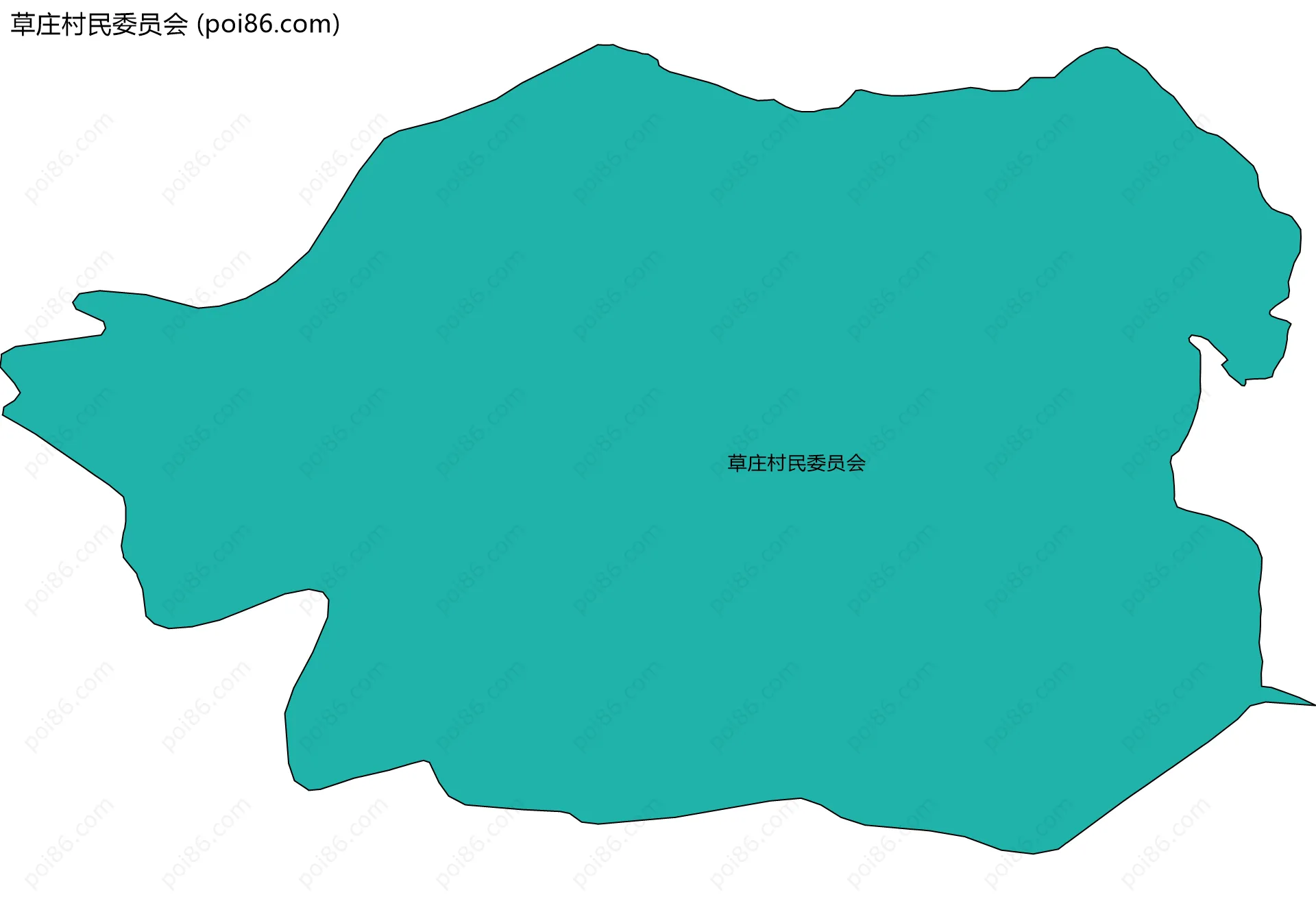 草庄村民委员会边界地图