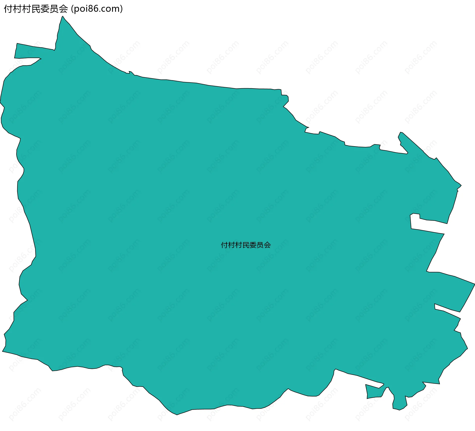 付村村民委员会边界地图